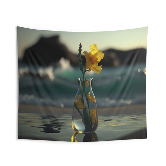 Indoor Wall Tapestries Yellow Gladiolus glass 2