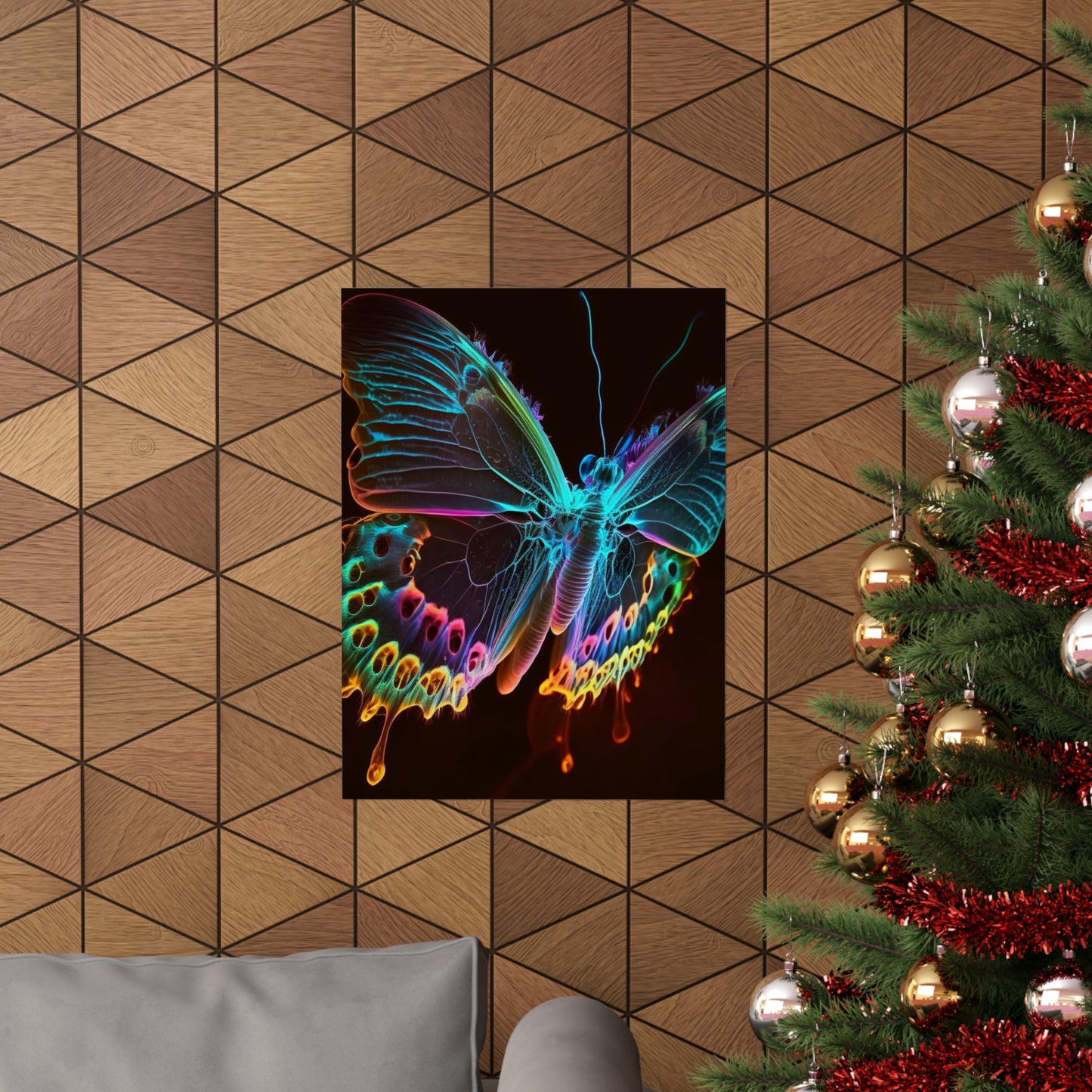 Premium Matte Vertical Posters Thermal Butterfly 2