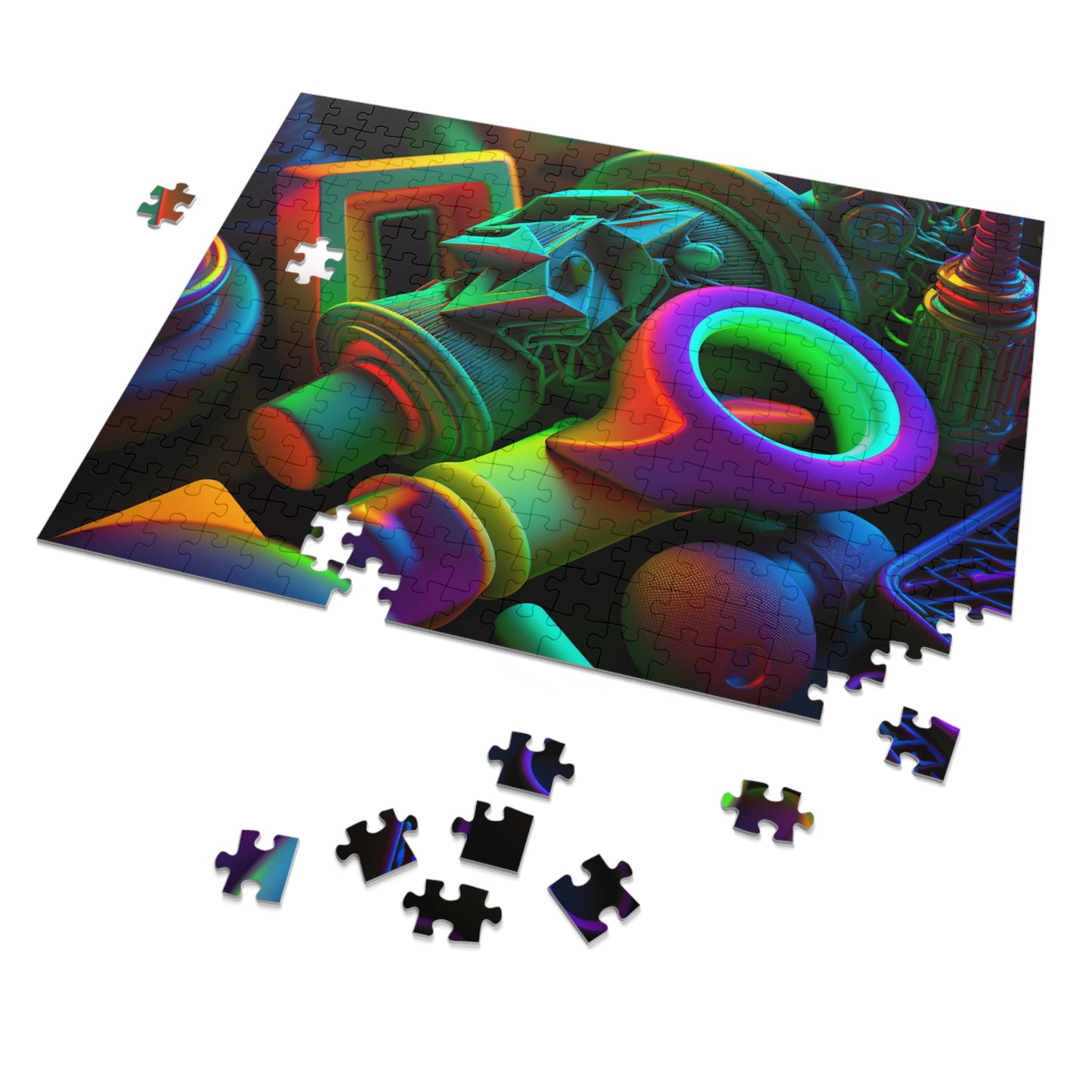 Jigsaw Puzzle (30, 110, 252, 500,1000-Piece) Neon Glow 2