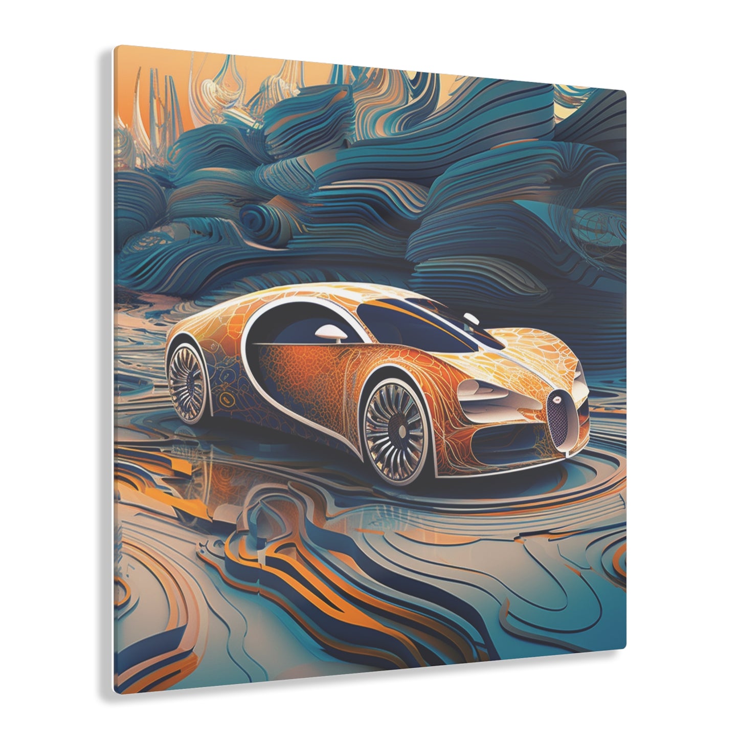 Acrylic Prints Bugatti Abstract Flair 1