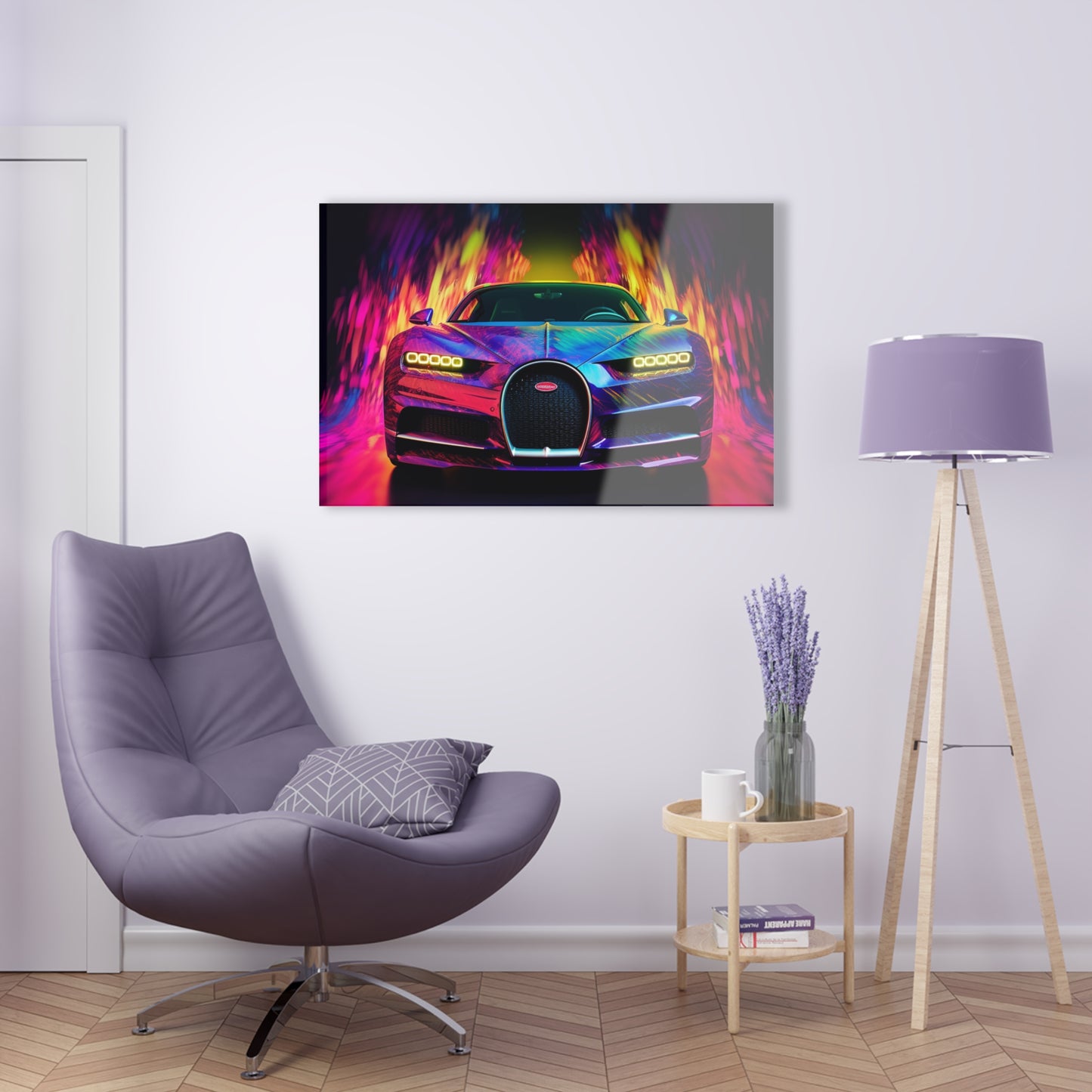 Acrylic Prints Florescent Bugatti Flair 3