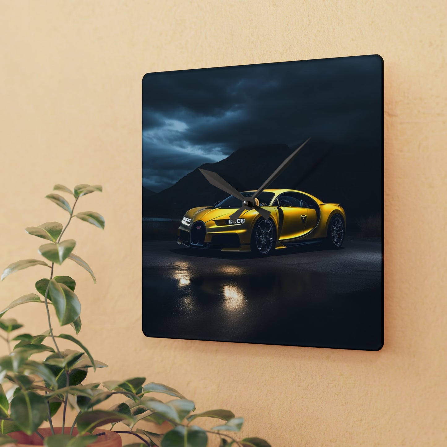 Acrylic Wall Clock Bugatti Real Look 4