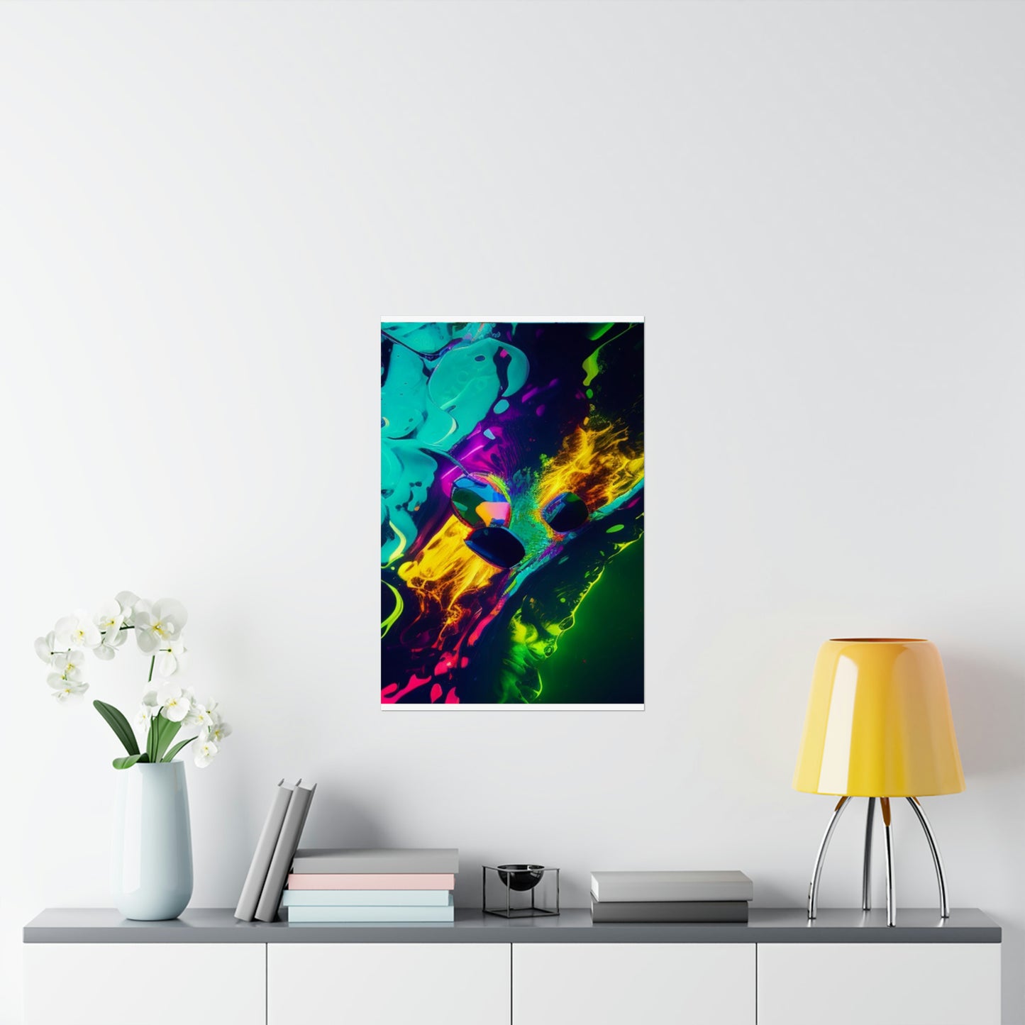 Premium Matte Vertical Posters Florescent Glow 4