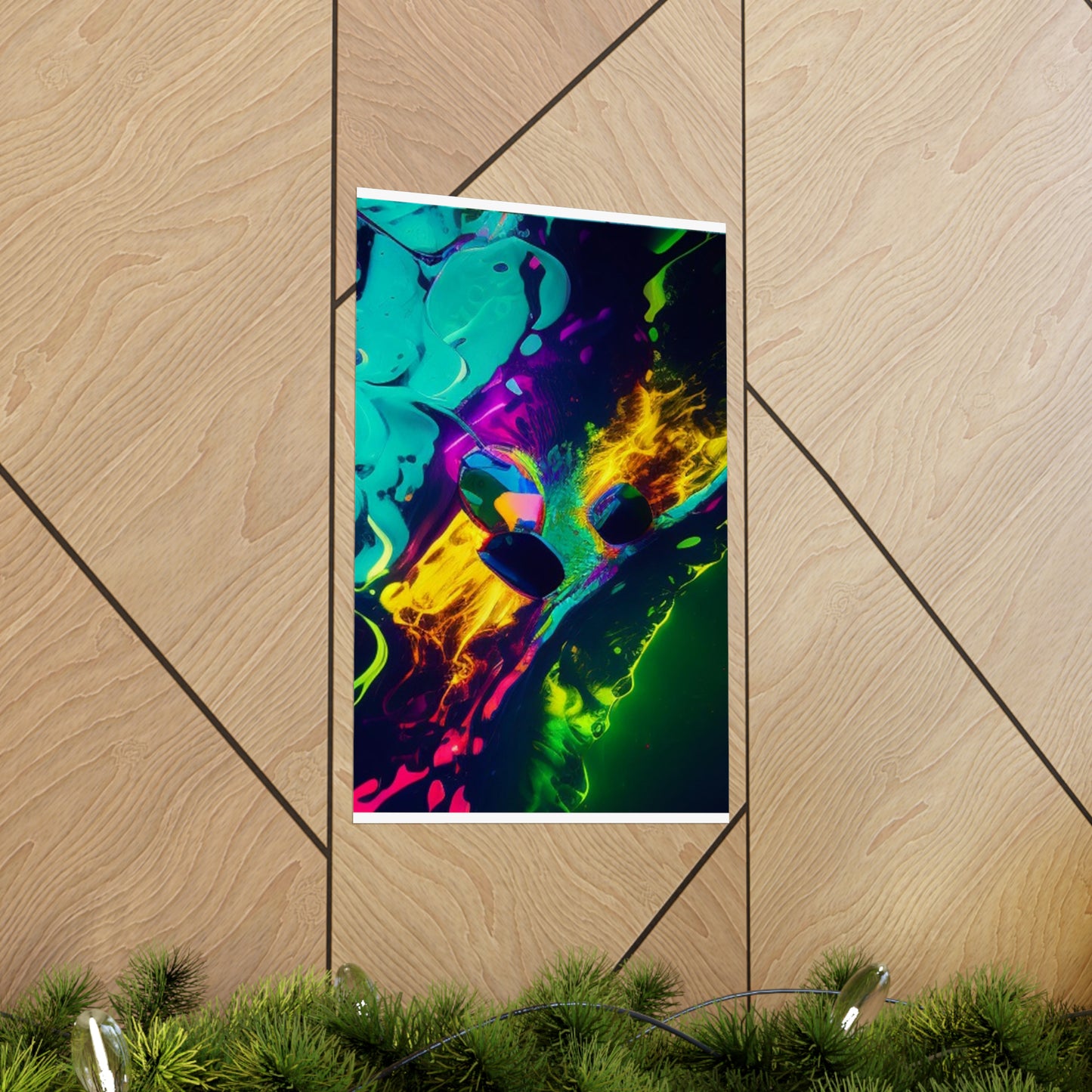 Premium Matte Vertical Posters Florescent Glow 4