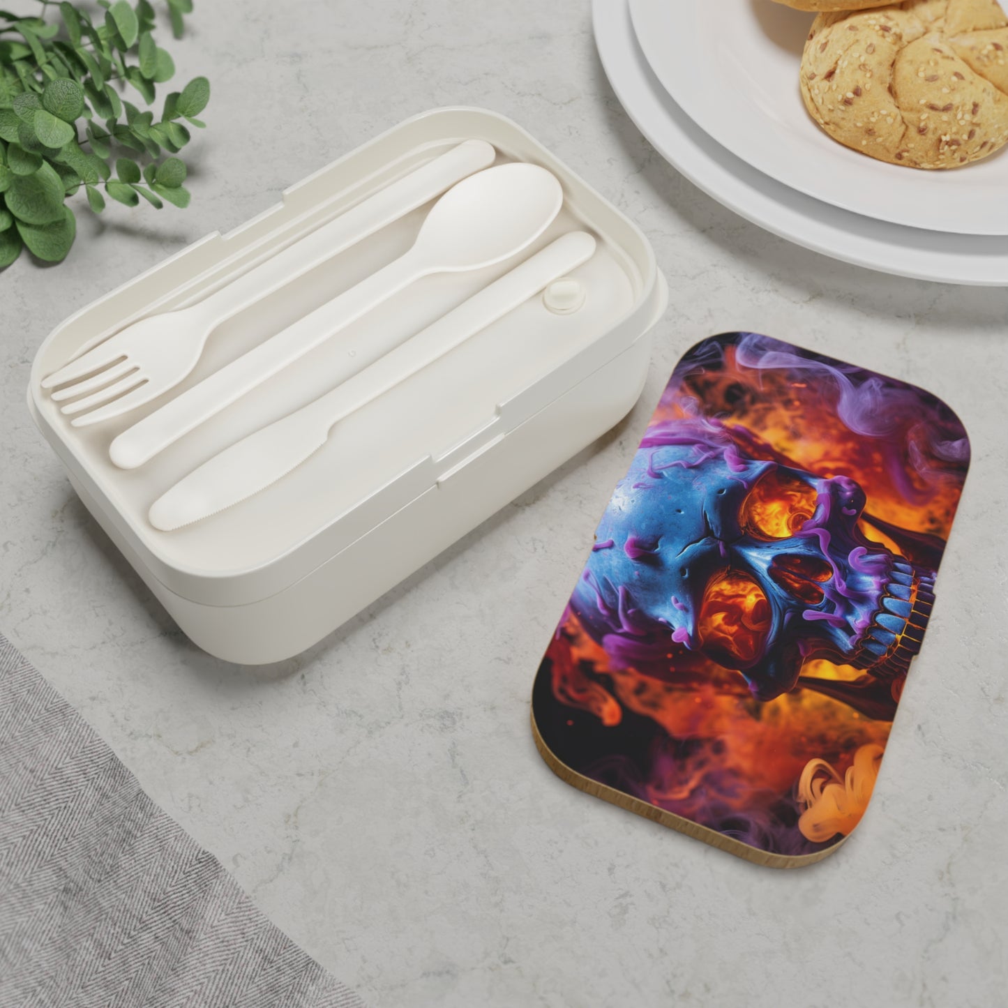 Bento Lunch Box Macro Skull 3