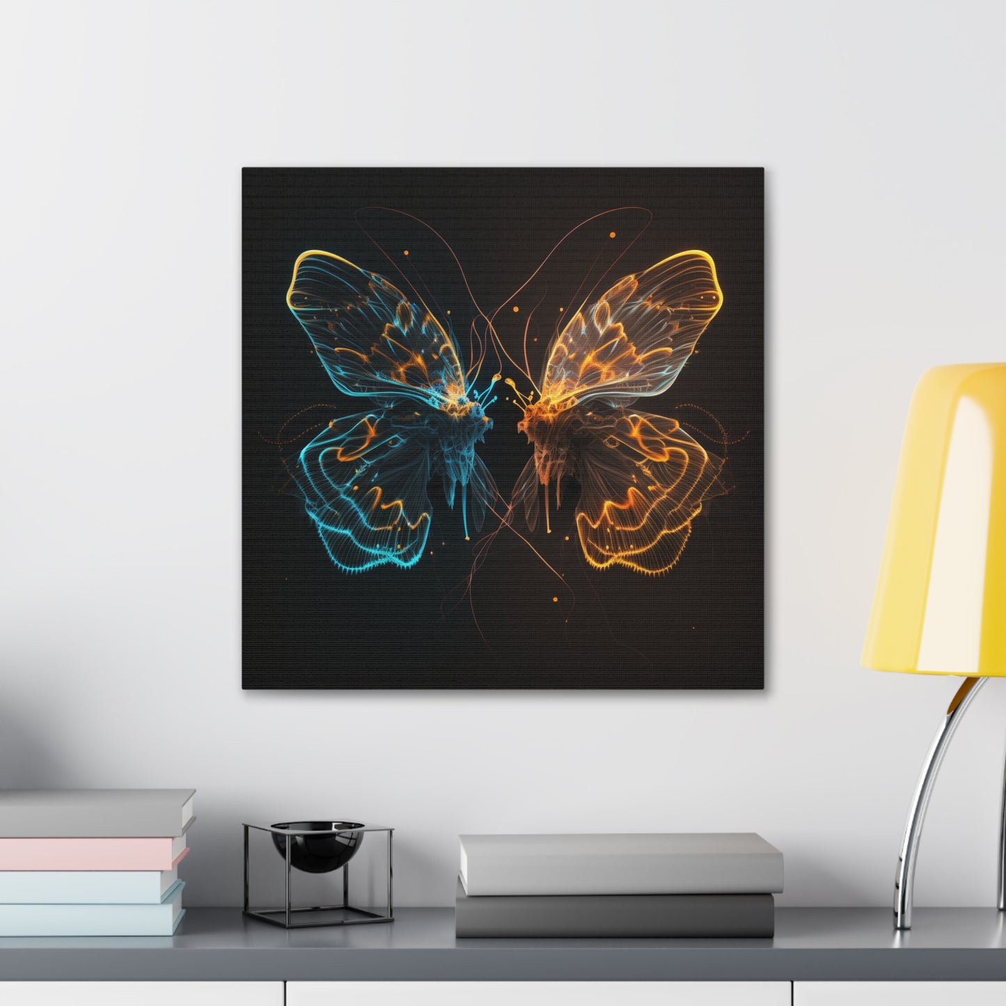 Canvas Gallery Wraps Neon Glo Butterfly 1