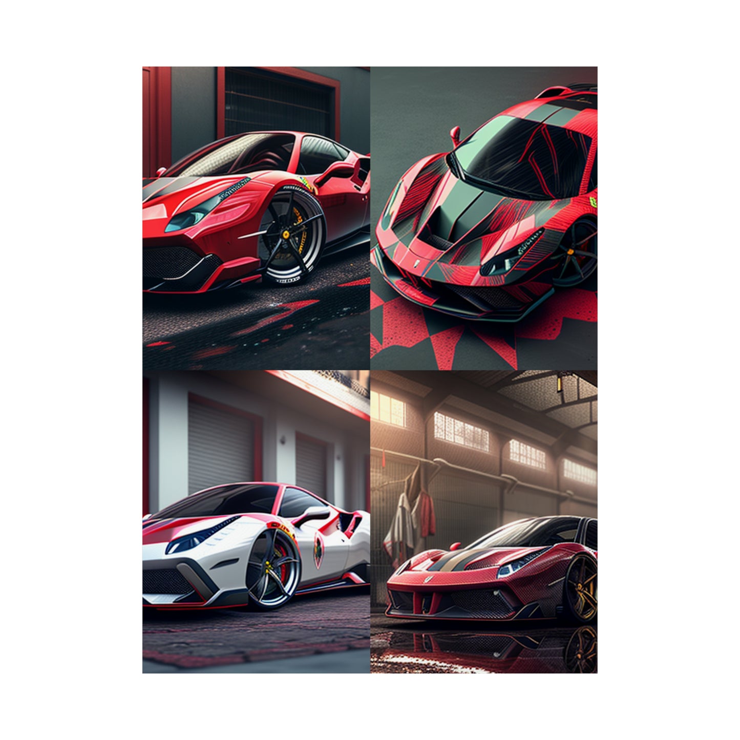 Premium Matte Vertical Posters Ferrari Hyper 5