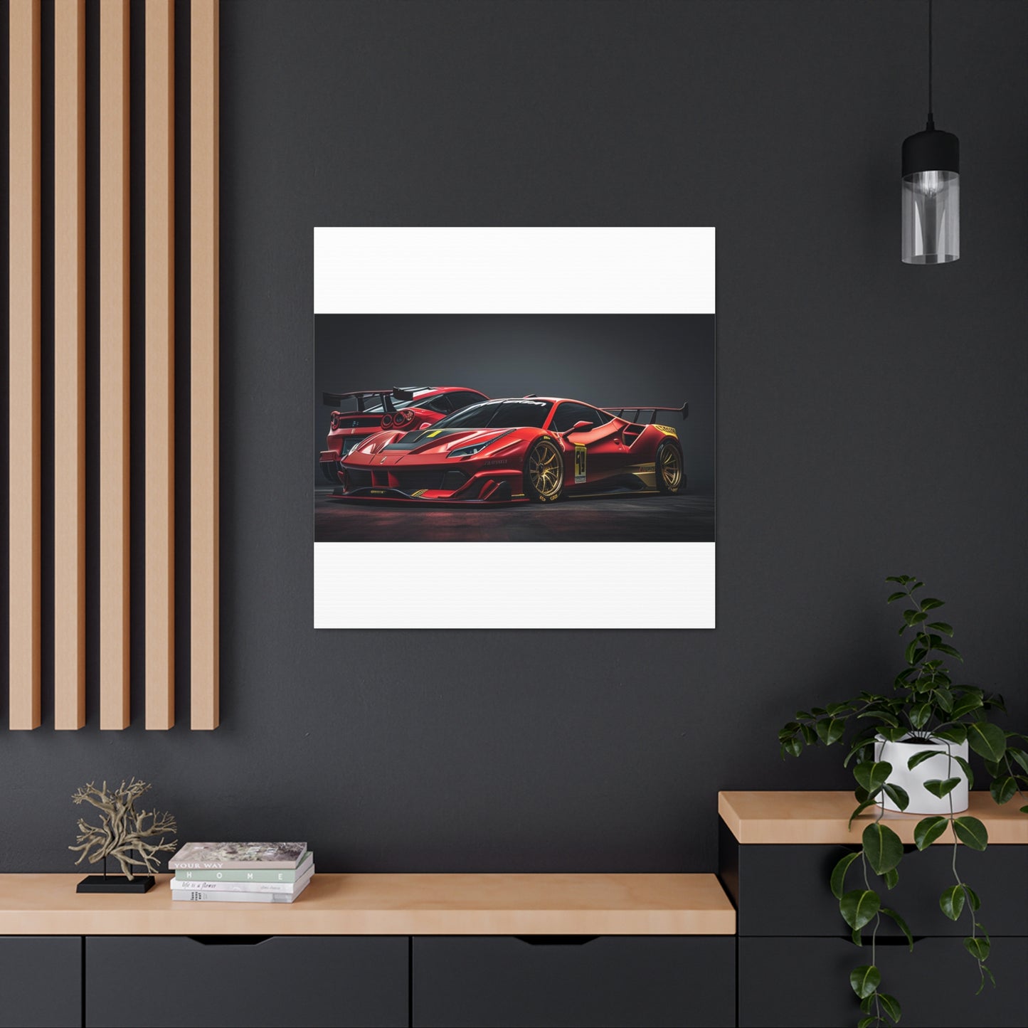 Canvas Gallery Wraps Ferrari Red 3