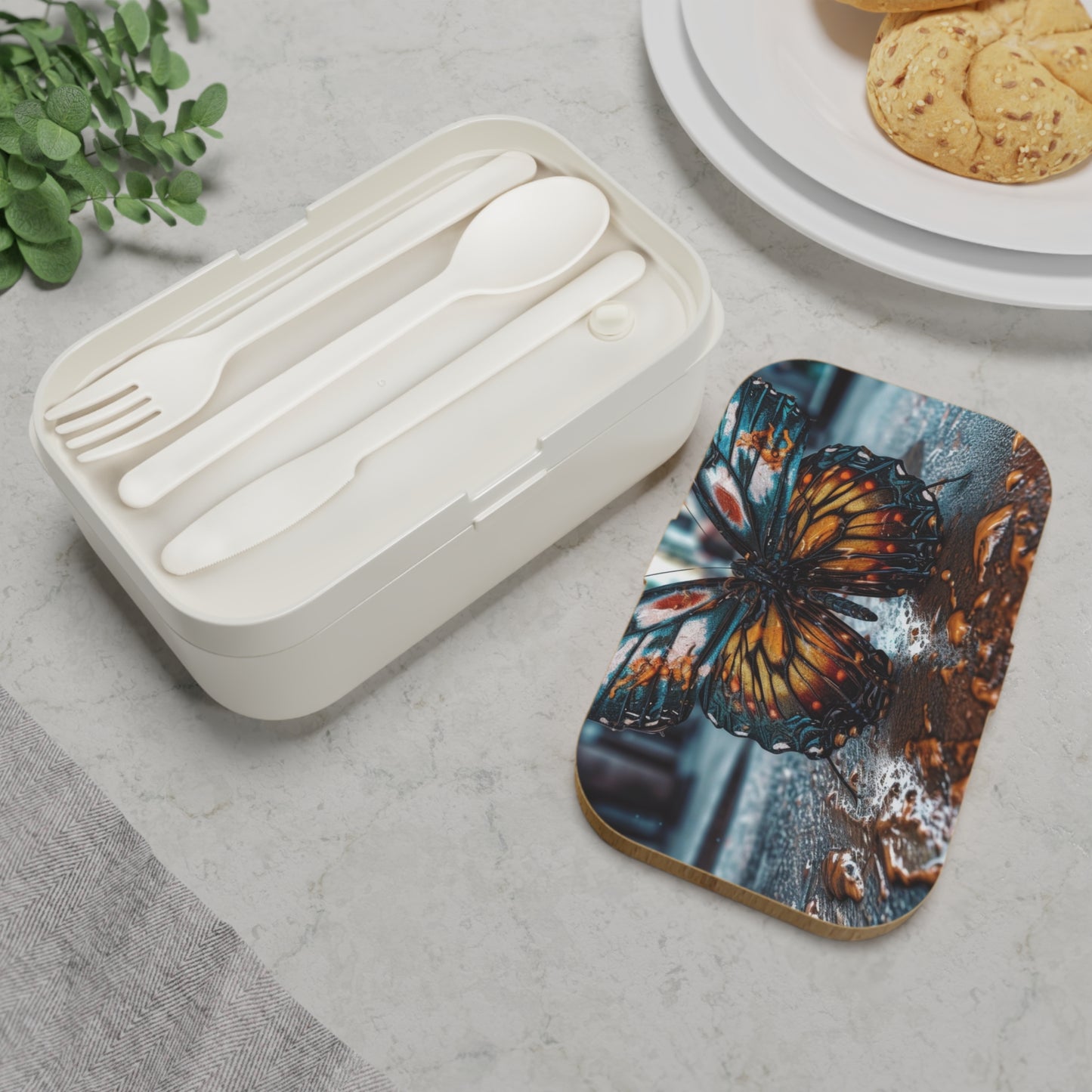 Bento Lunch Box Water Butterfly Street 3