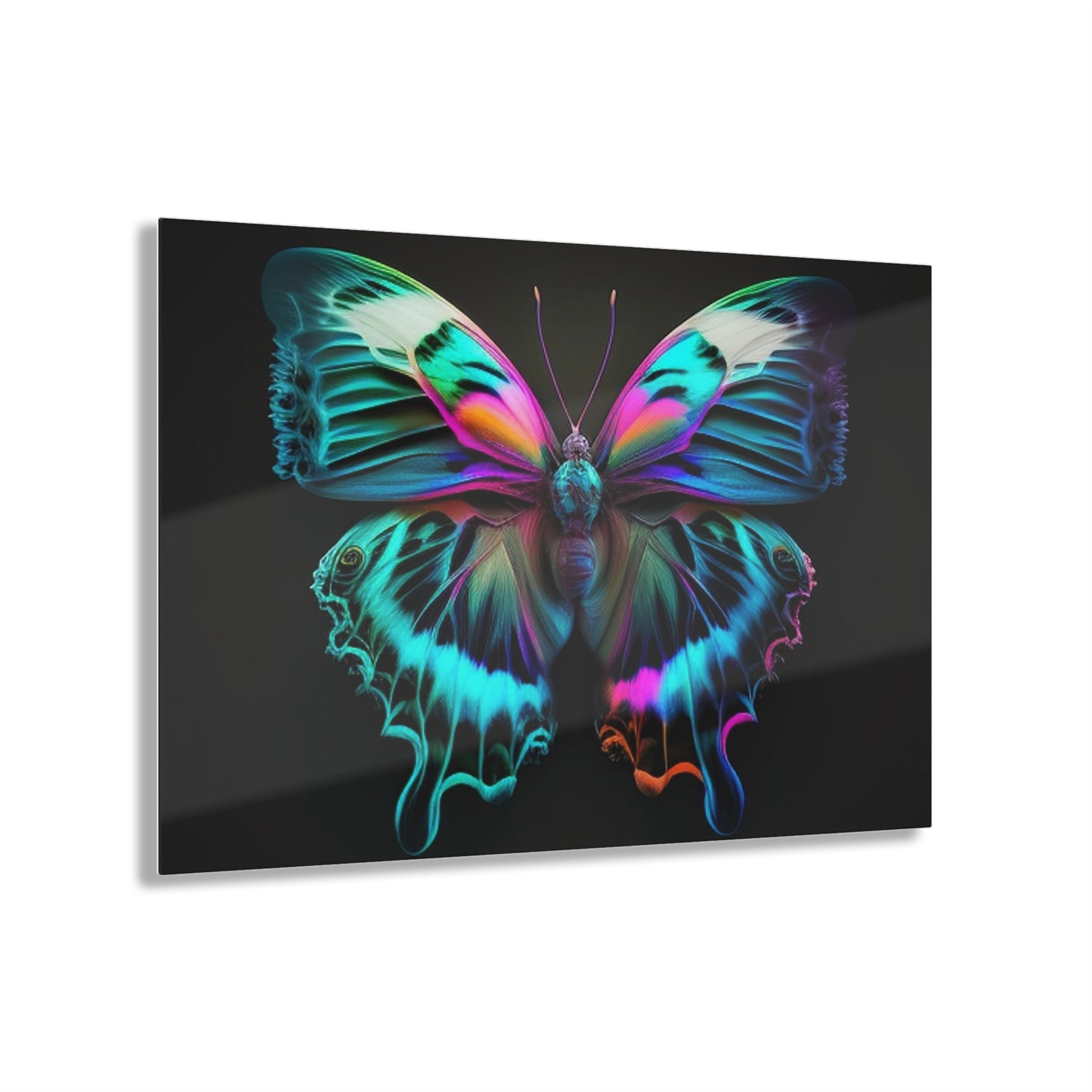 Acrylic Prints Neon Butterfly Fusion 4