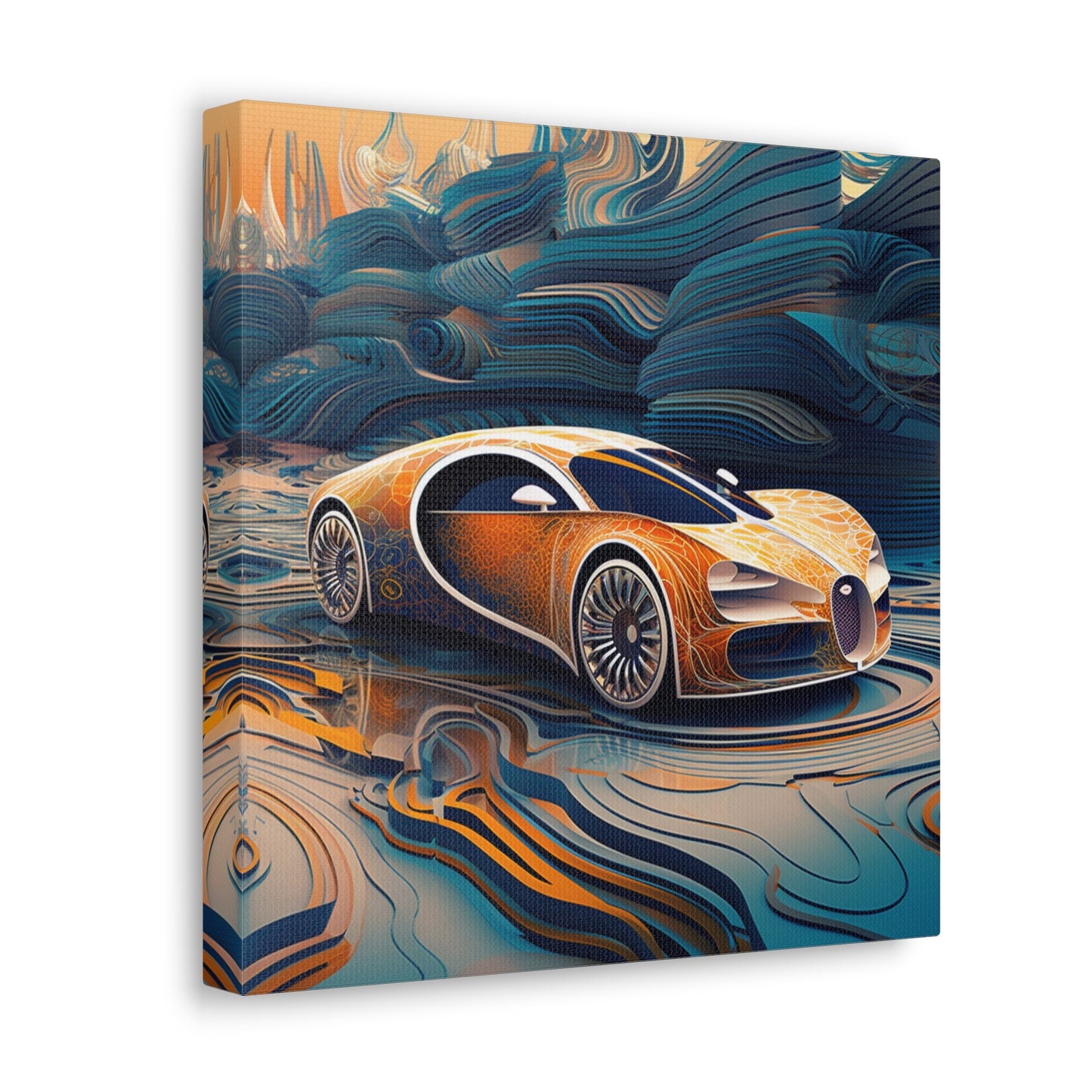 Canvas Gallery Wraps Bugatti Abstract Flair 1