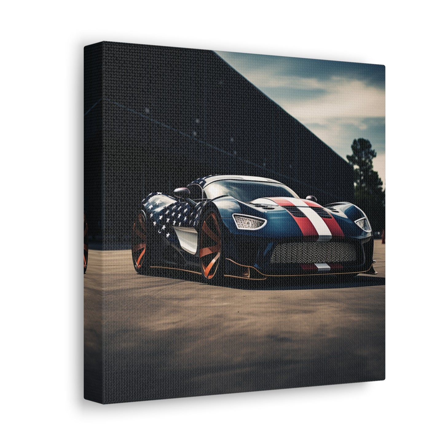 Canvas Gallery Wraps Bugatti Flag American 2