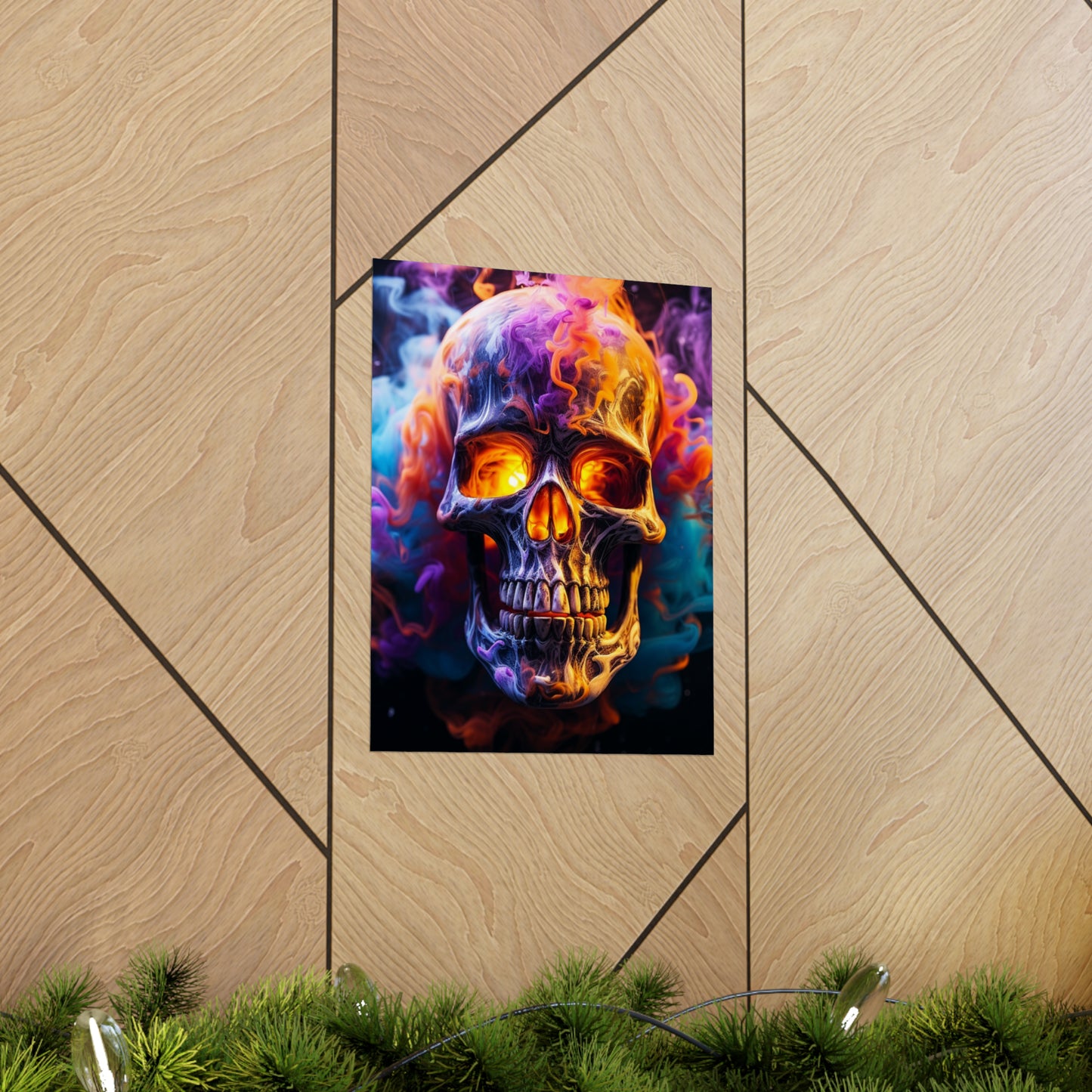 Premium Matte Vertical Posters Macro Skull 2