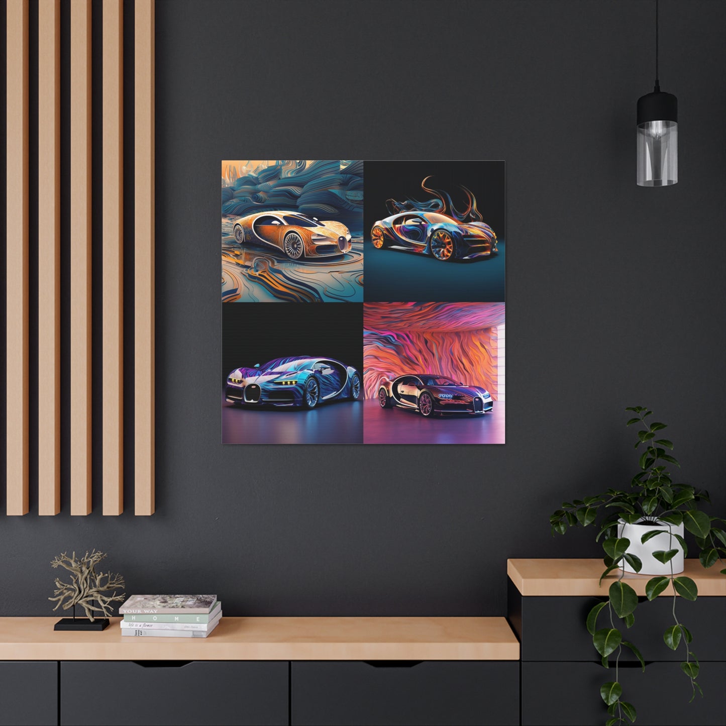 Canvas Gallery Wraps Bugatti Abstract Flair 5