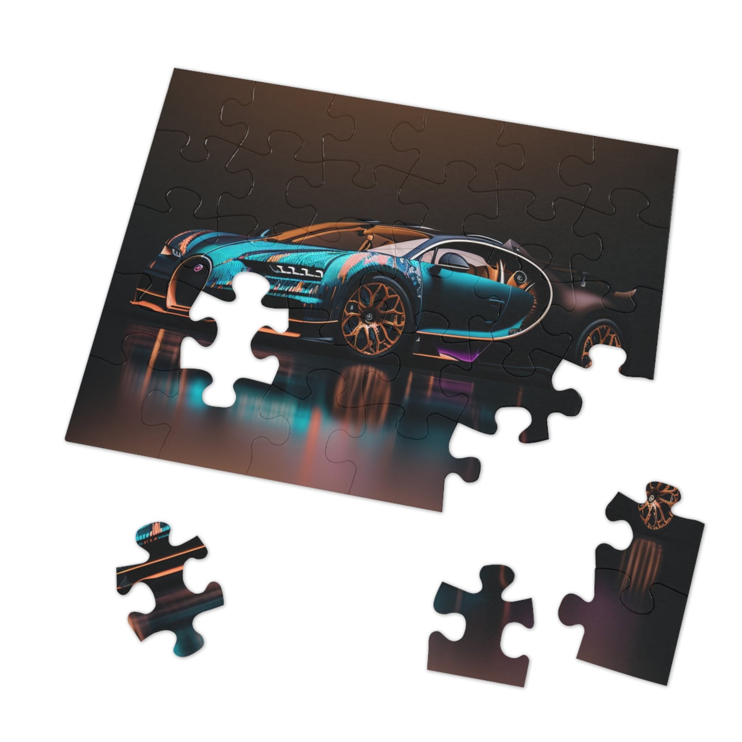 Jigsaw Puzzle (30, 110, 252, 500,1000-Piece) Bugatti Blue 2