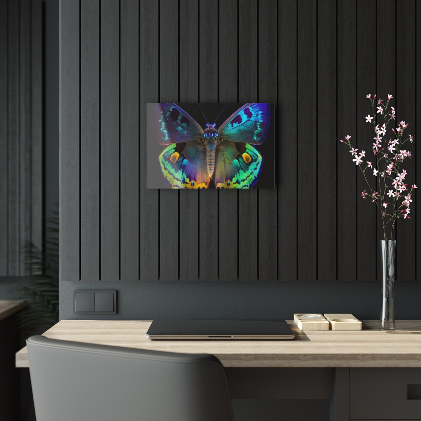 Acrylic Prints Neon Hue Butterfly 4