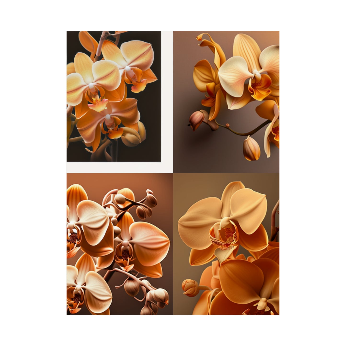 Premium Matte Vertical Posters orchid pedals 5