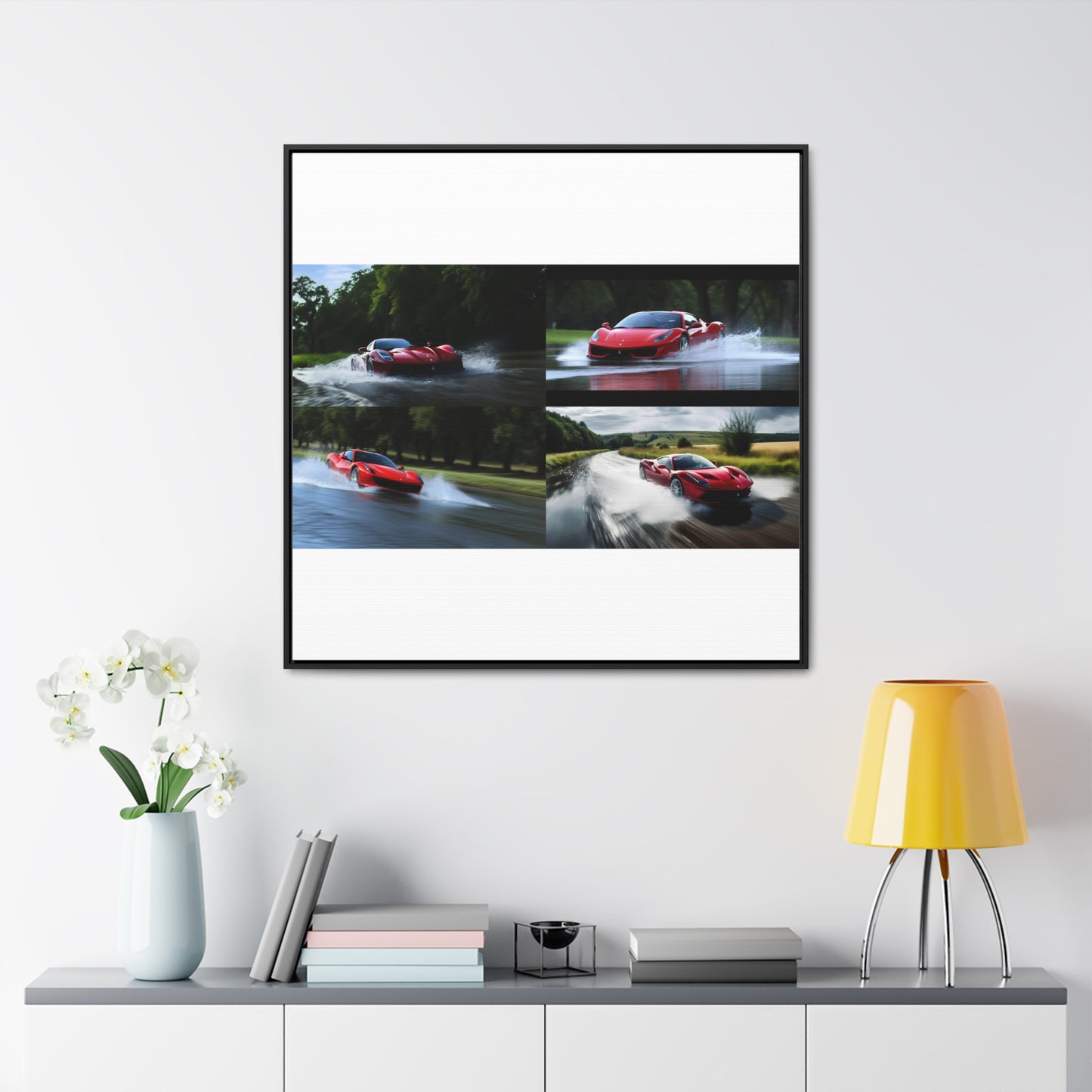 Gallery Canvas Wraps, Square Frame Water Ferrari Splash 5