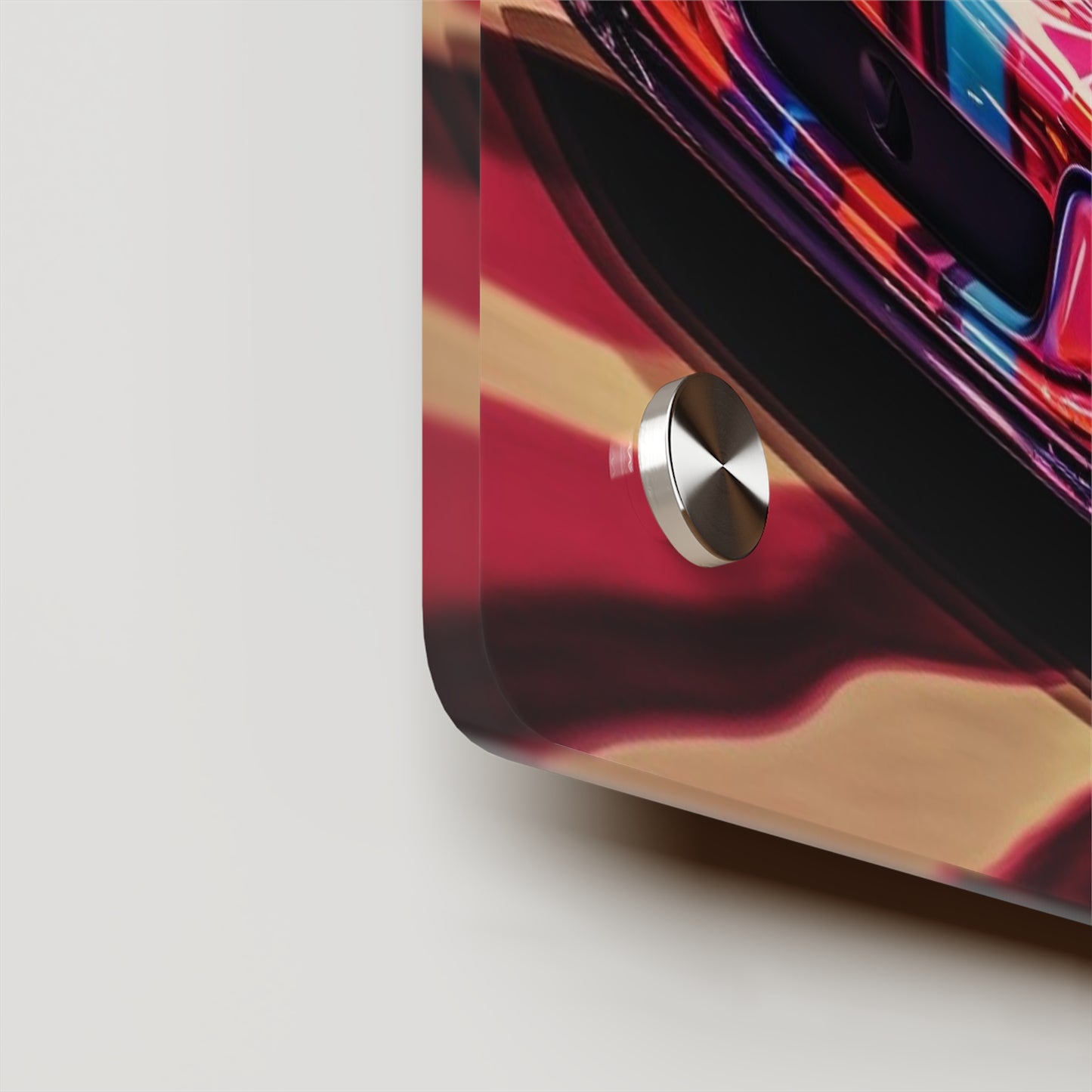 Acrylic Wall Art Panels American Flag Colored Porsche 1