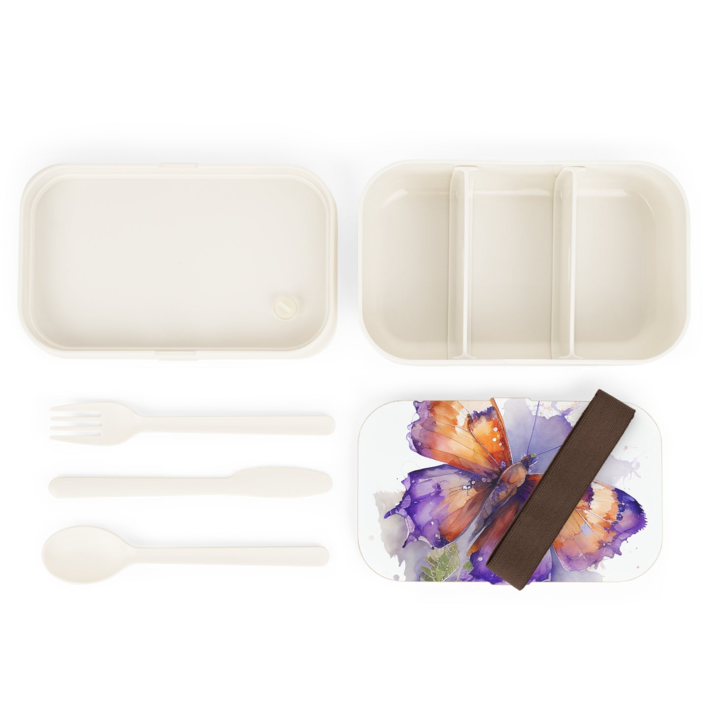 Bento Lunch Box MerlinRose Watercolor Butterfly 2