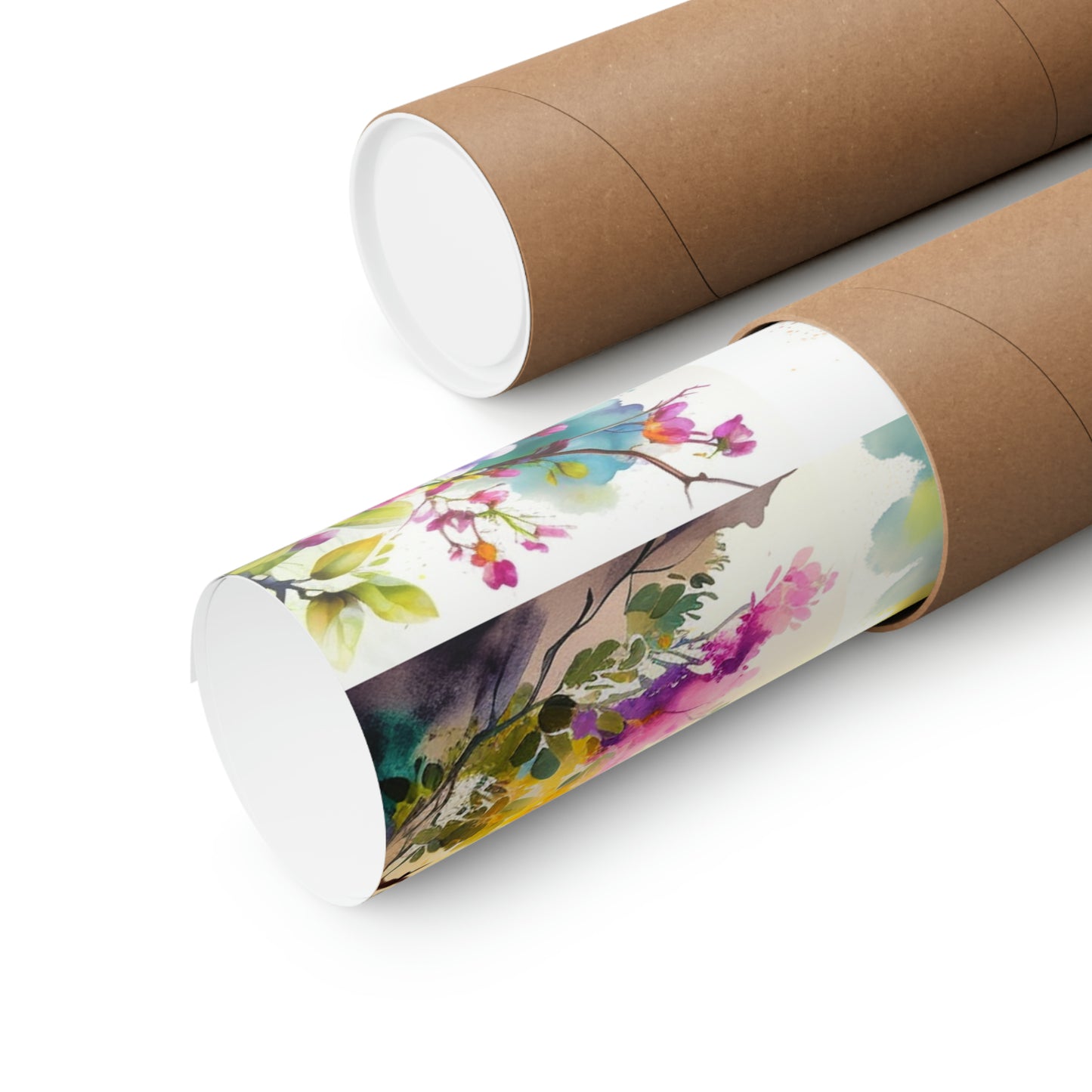 Premium Matte Vertical Posters Mother Nature Bright Spring Colors Realistic Watercolor 5