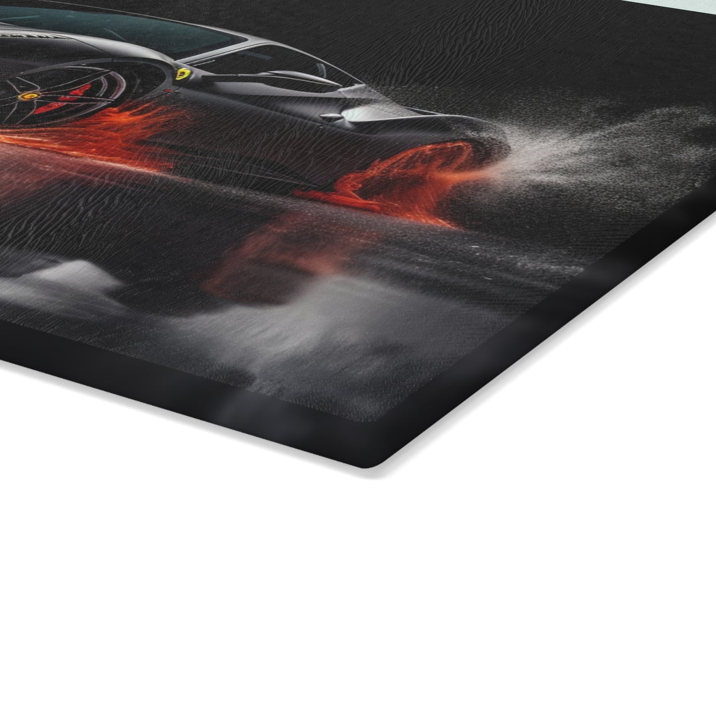 Glass Cutting Board Ferrari Water Splash 3