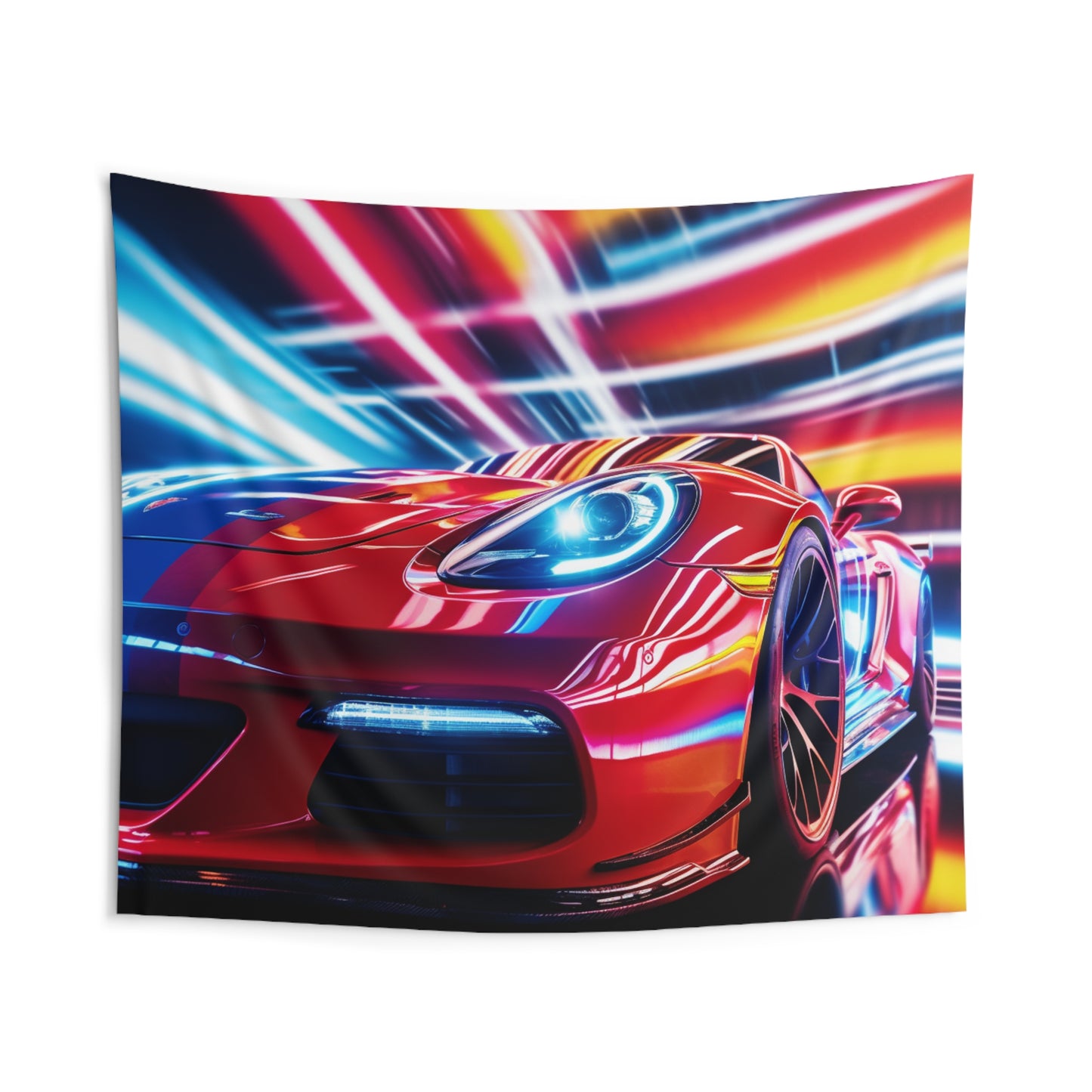 Indoor Wall Tapestries Macro Flag Ferrari 1