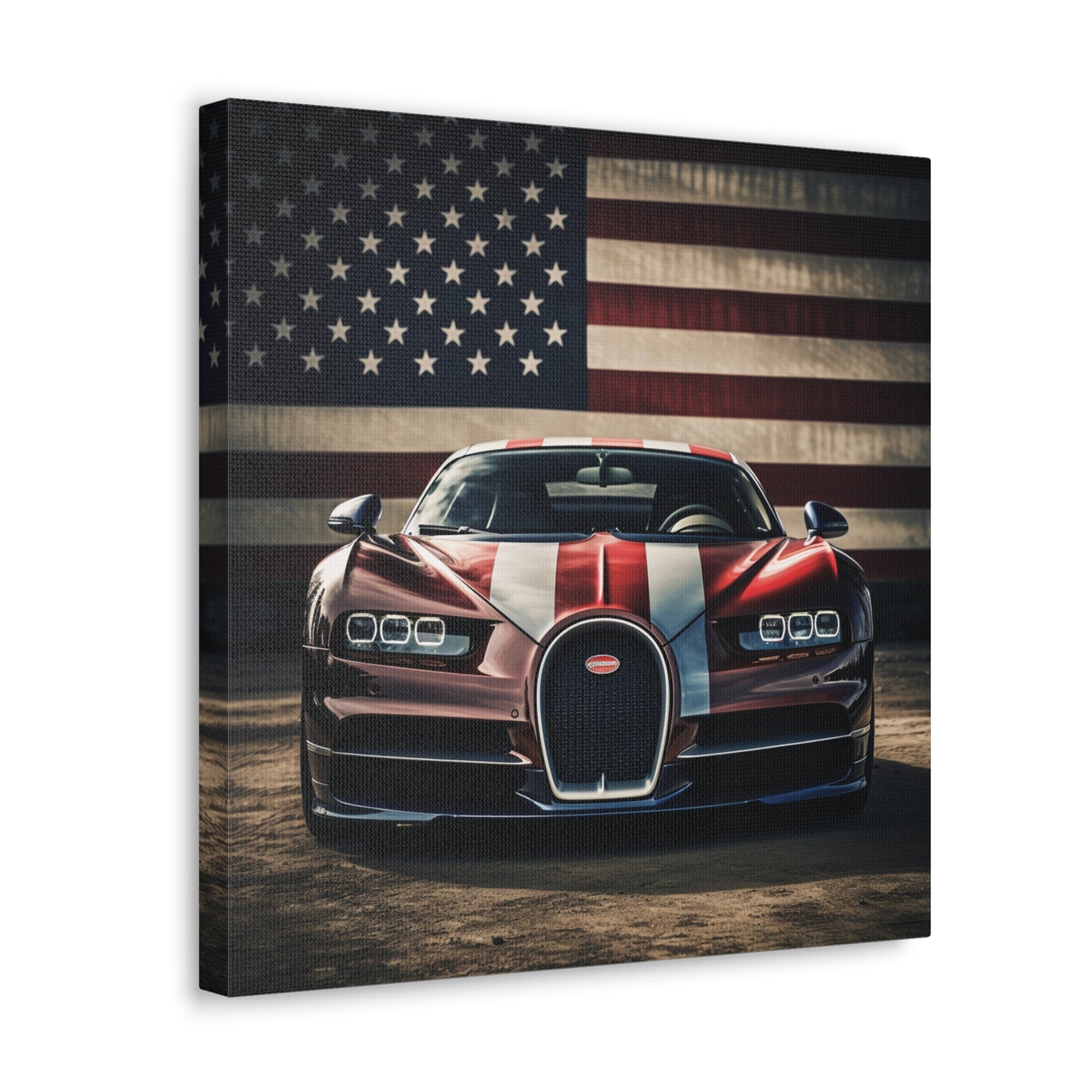 Canvas Gallery Wraps Bugatti Flag 1