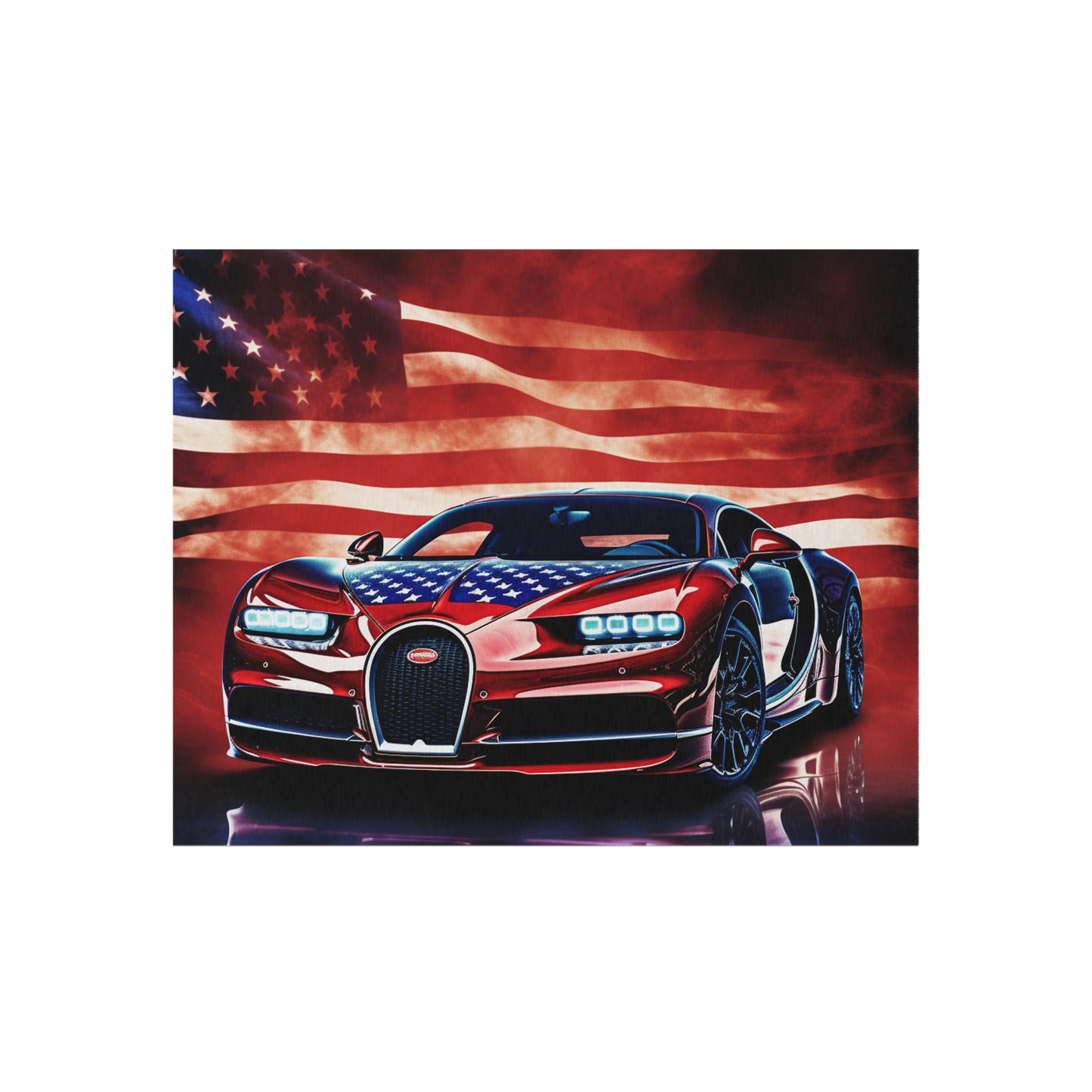 Outdoor Rug  Abstract American Flag Background Bugatti 3