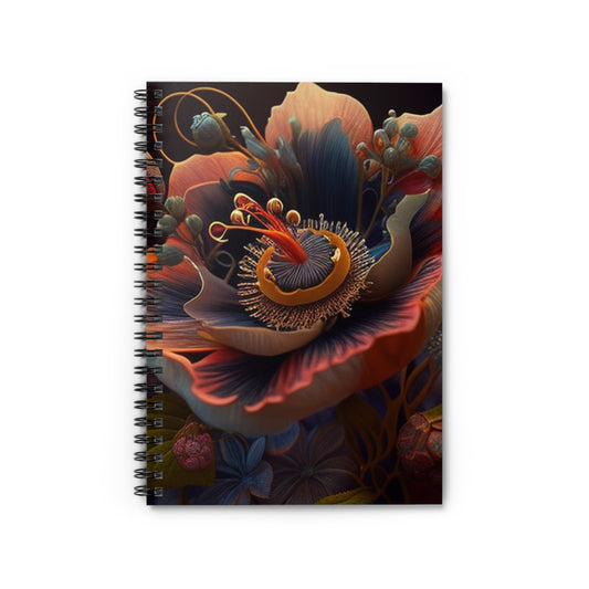 Spiral Notebook - Ruled Line Flower Arangment 3