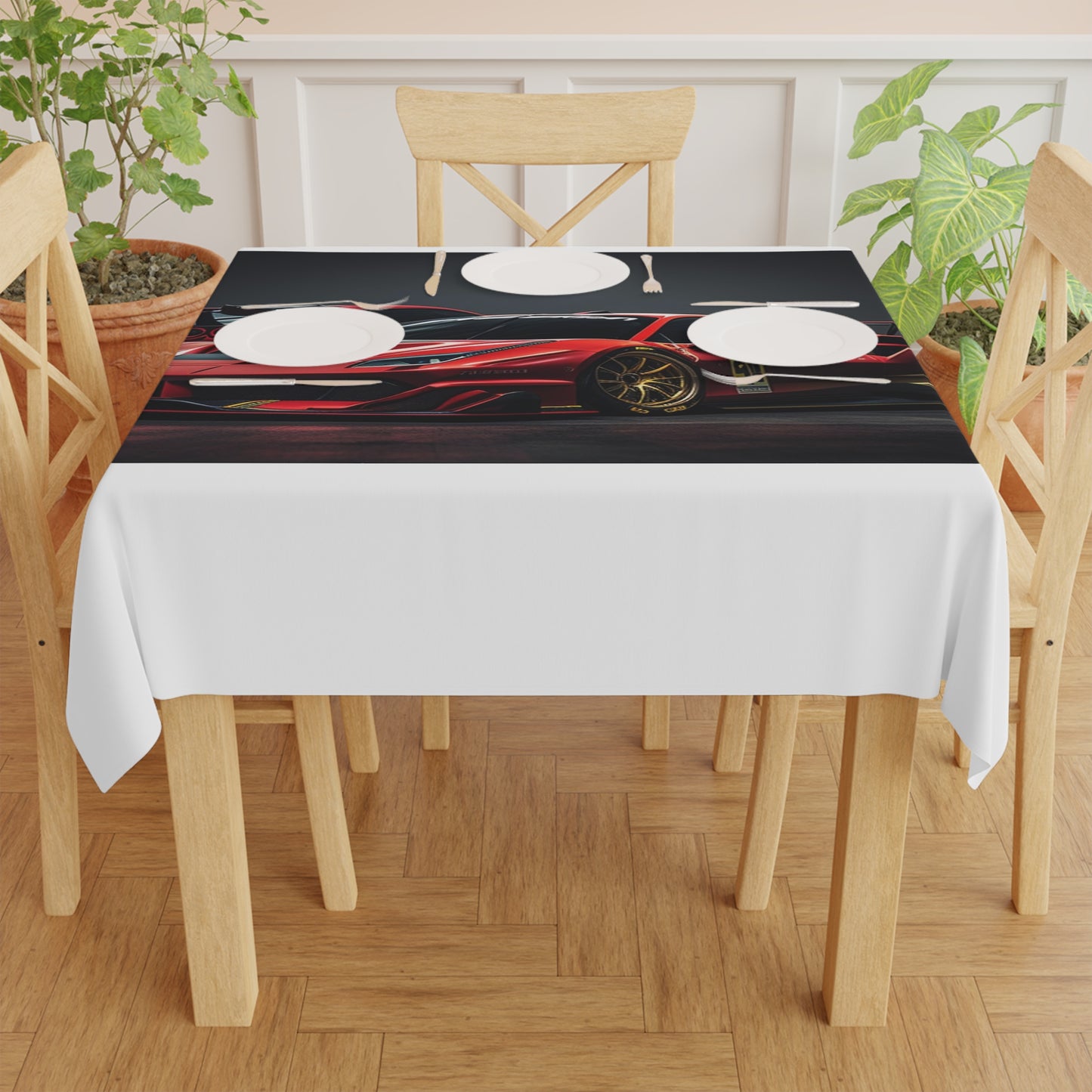 Tablecloth Ferrari Red 3