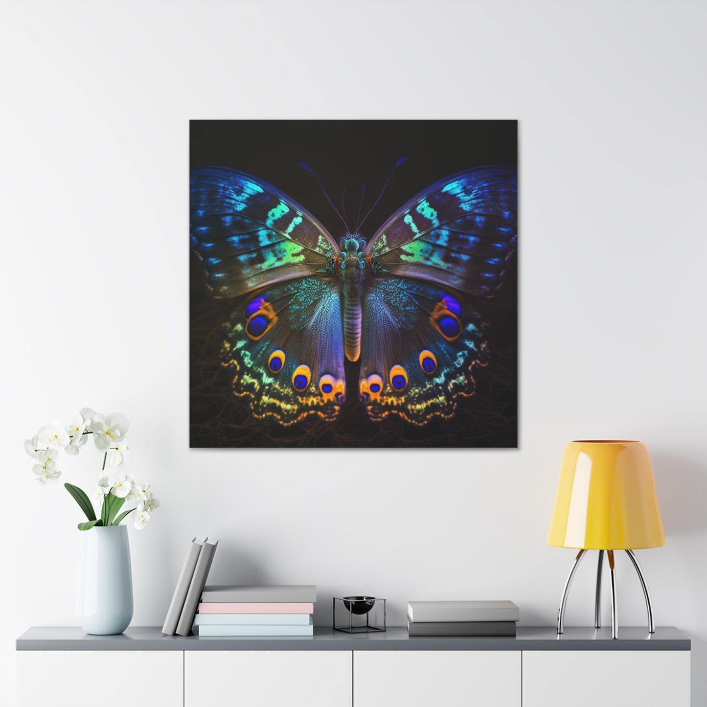 Canvas Gallery Wraps Neon Hue Butterfly 3
