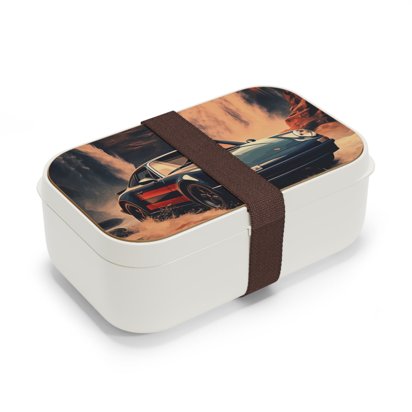 Bento Lunch Box American Flag Porsche Abstract 3