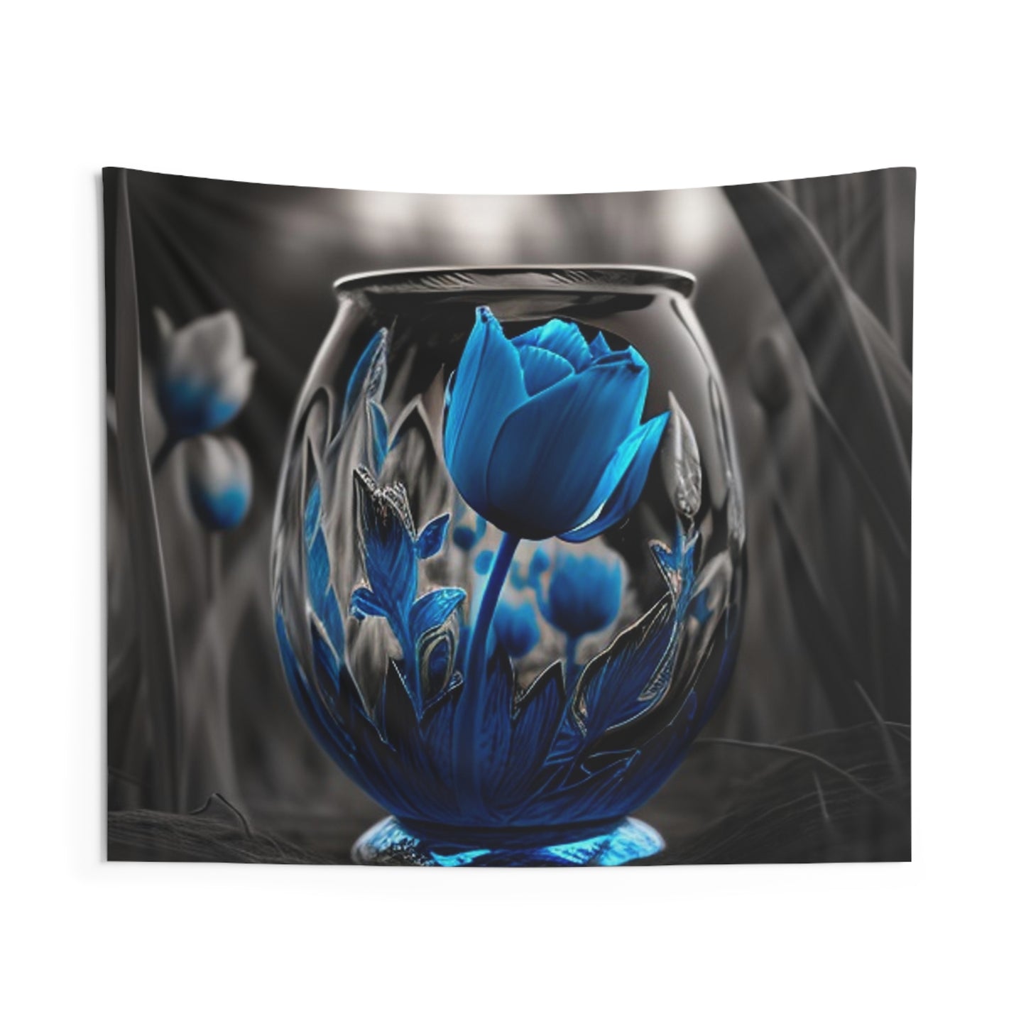 Indoor Wall Tapestries Tulip Blue 2