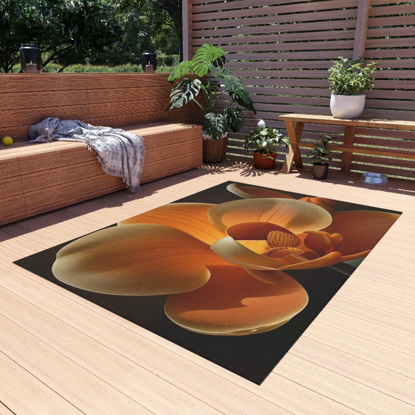 Outdoor Rug  Orange Orchid 4