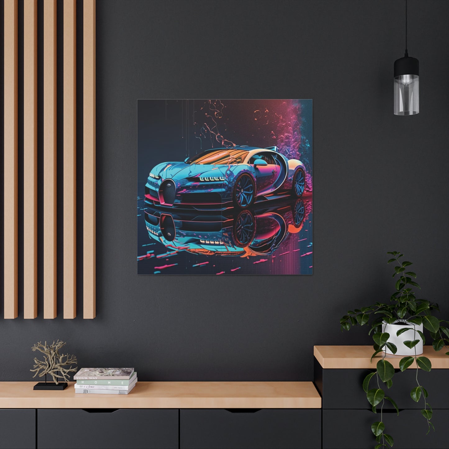 Canvas Gallery Wraps Bugatti Neon Chiron 4