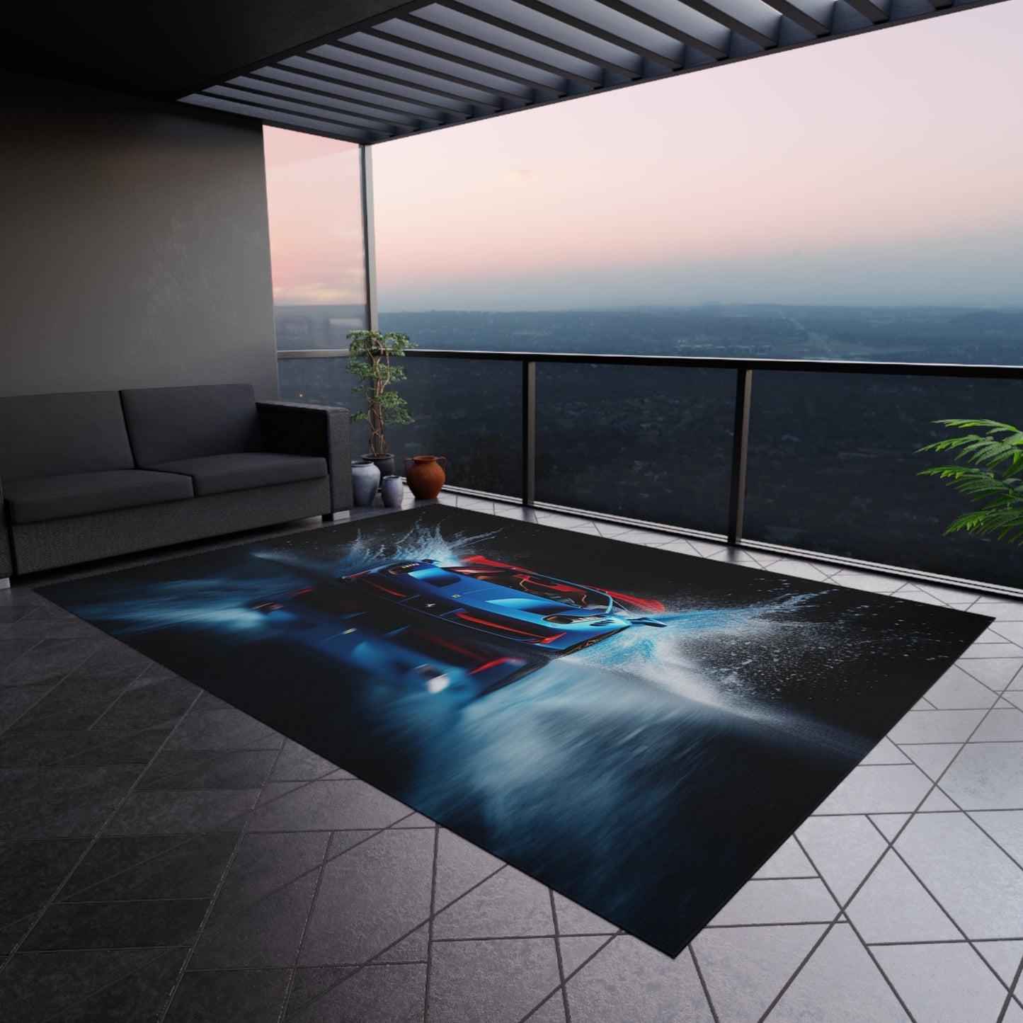 Outdoor Rug  Ferrari Water Splash 1