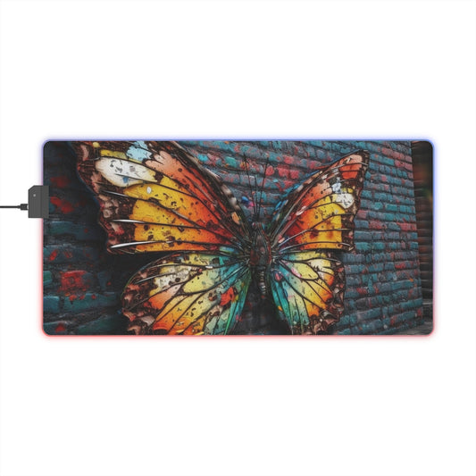 LED Gaming Mouse Pad Liquid Street Butterfly 2