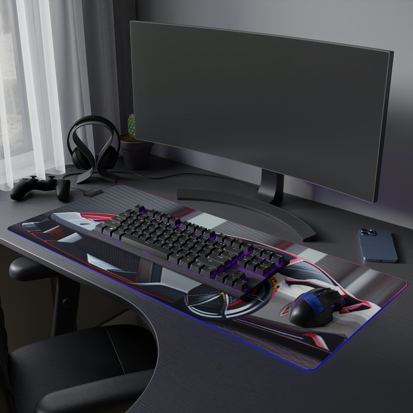 LED Gaming Mouse Pad Ferrari Hyper 3