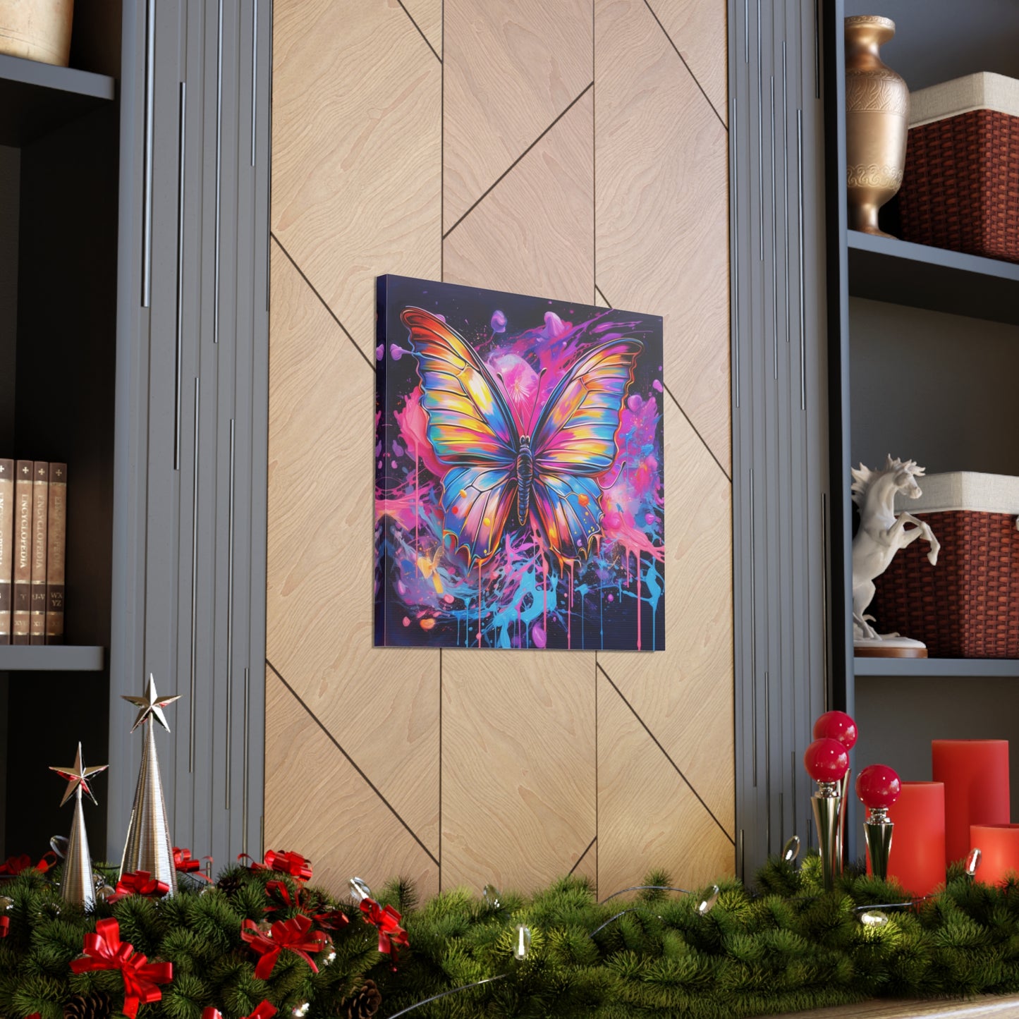 Canvas Gallery Wraps Pink Butterfly Flair 3