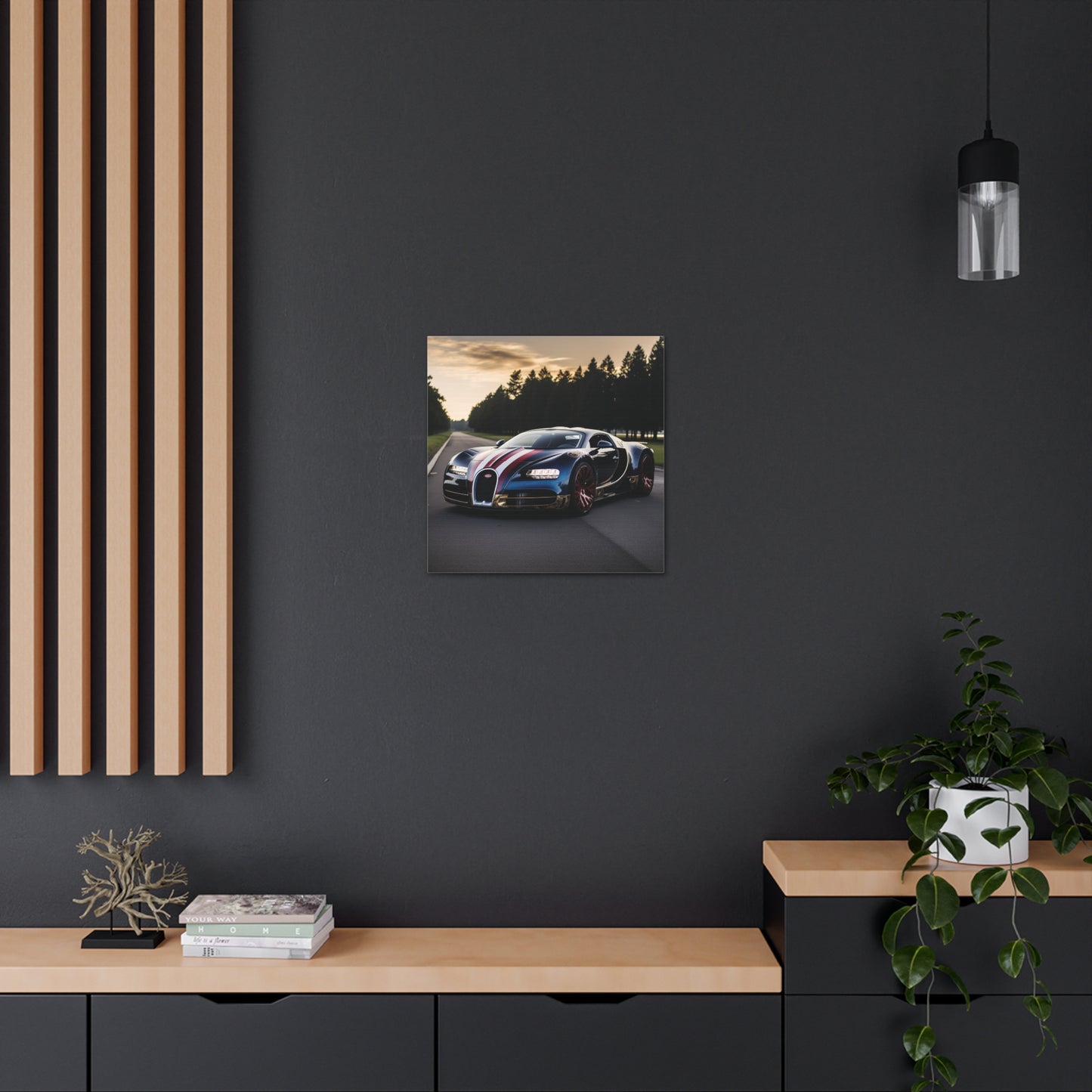 Canvas Gallery Wraps Bugatti Flag American 1