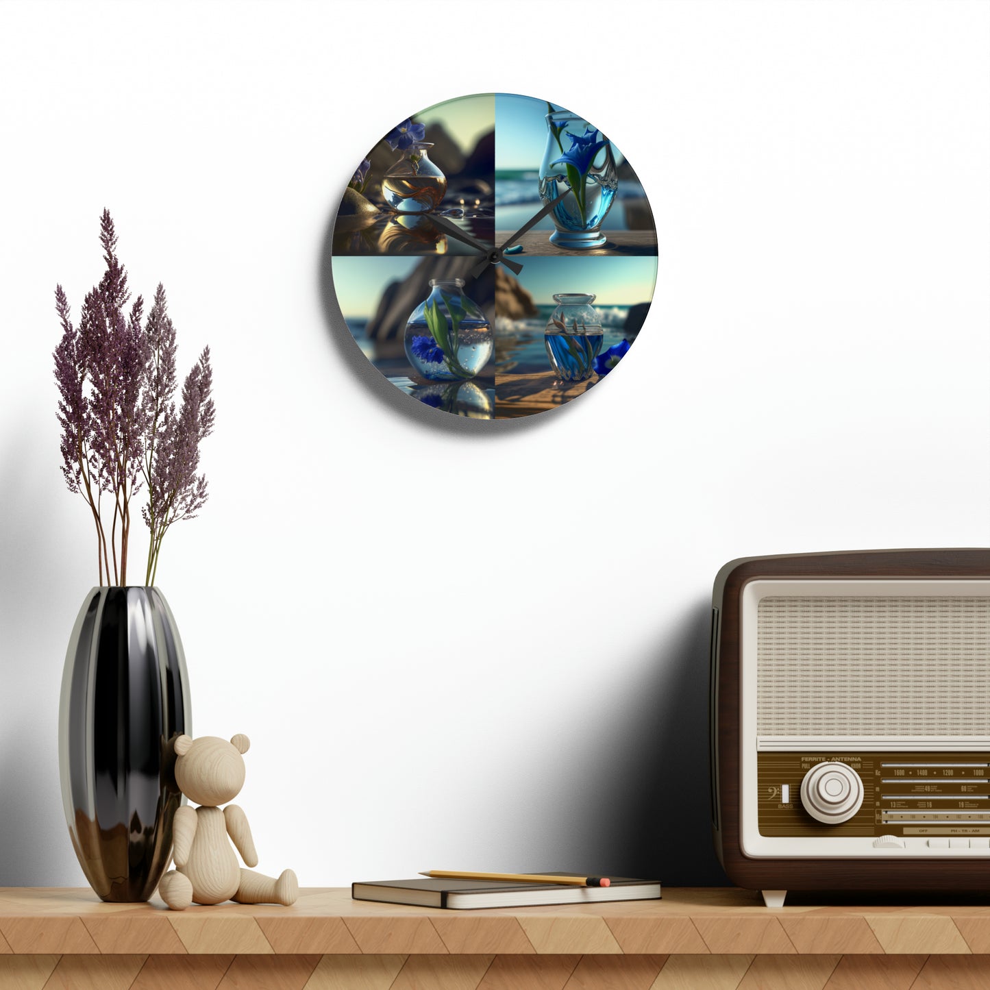 Acrylic Wall Clock The Bluebell 5