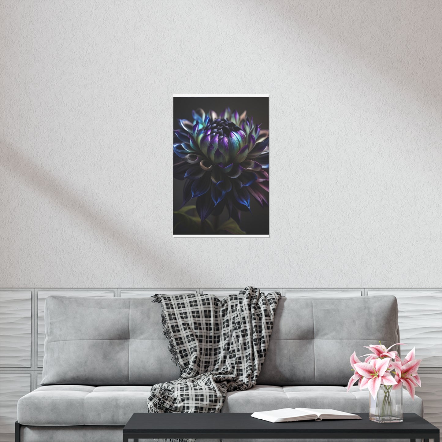 Premium Matte Vertical Posters Dahlia Purple 4