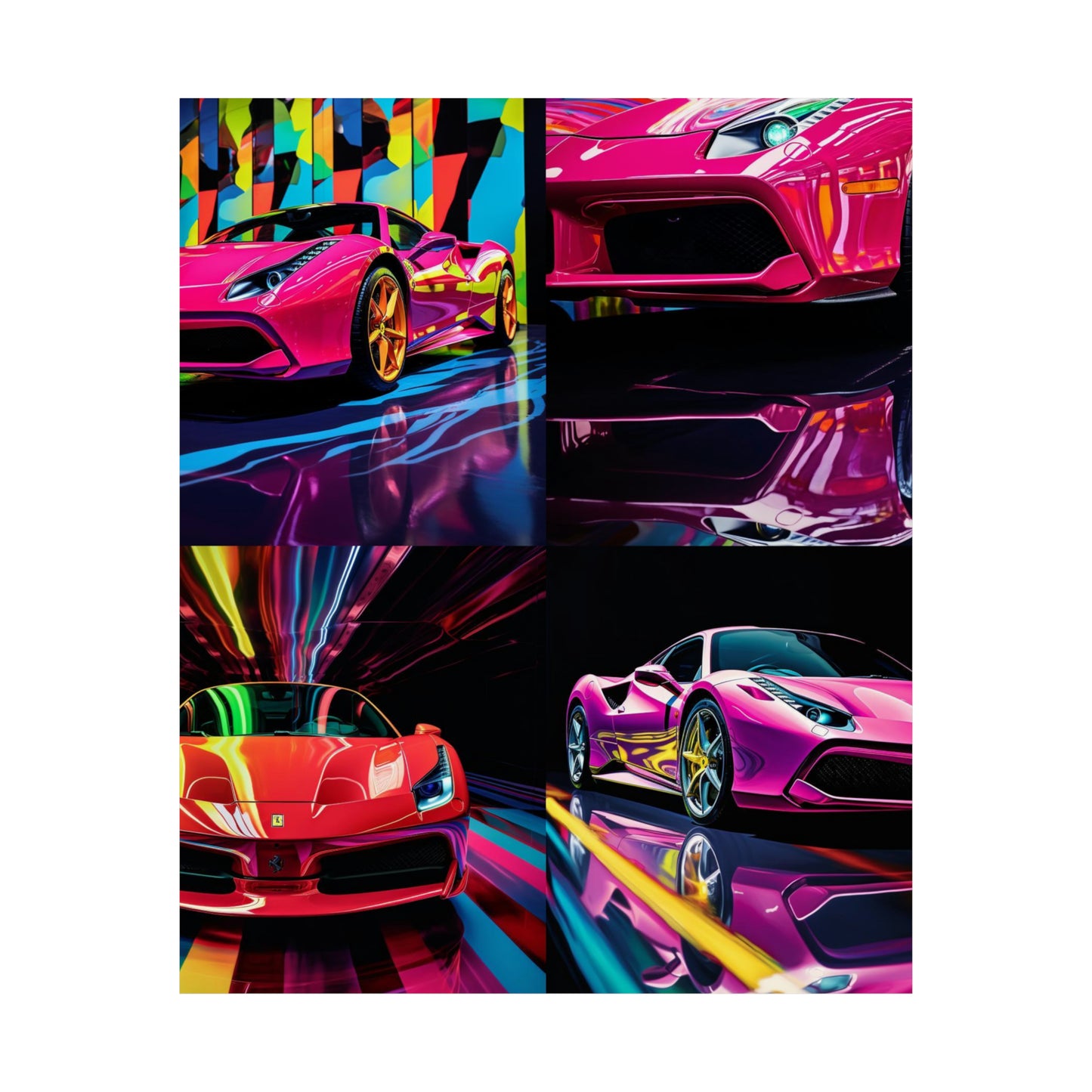 Premium Matte Vertical Posters Ferrari Flair Macro 5