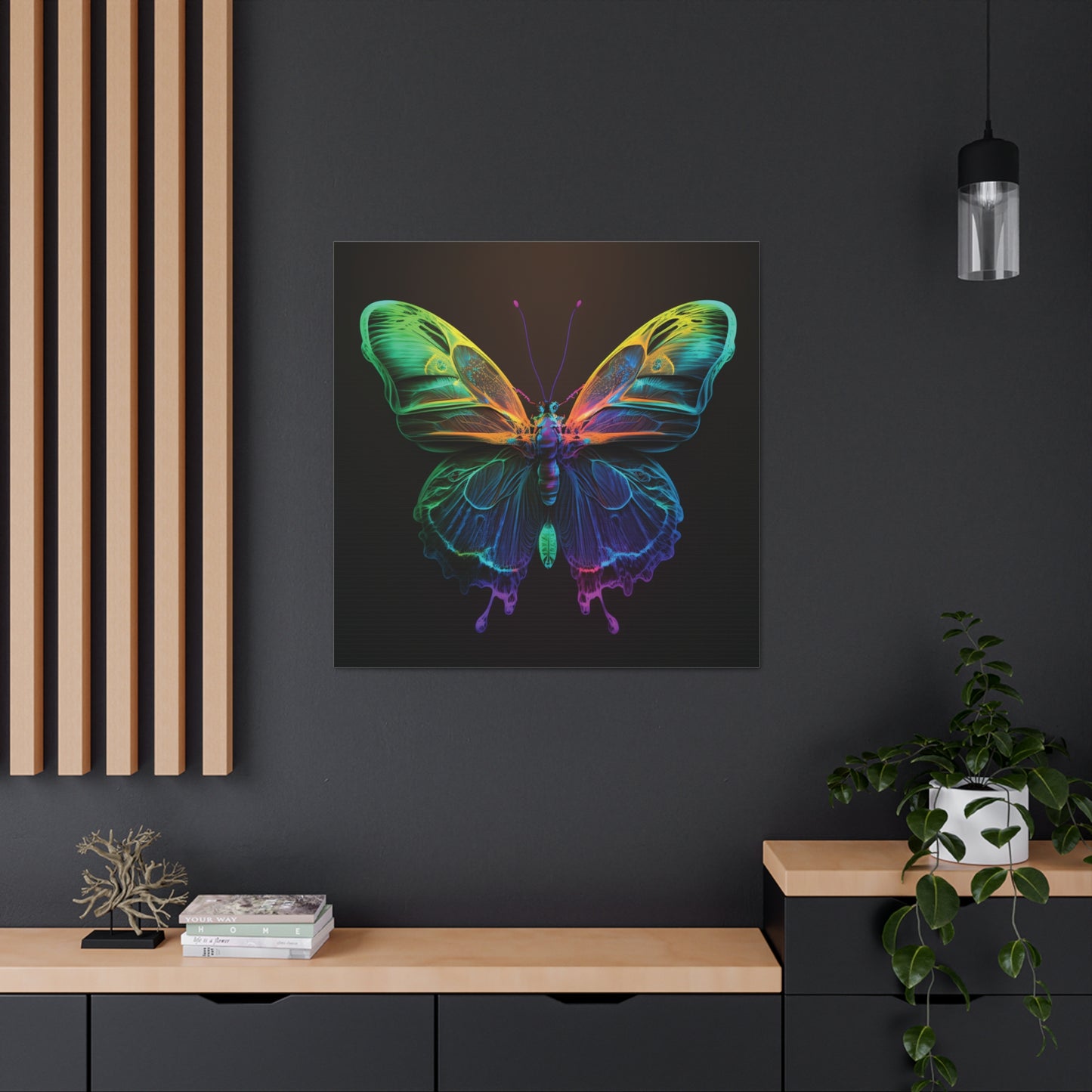 Canvas Gallery Wraps Raw Hyper Color Butterfly 3