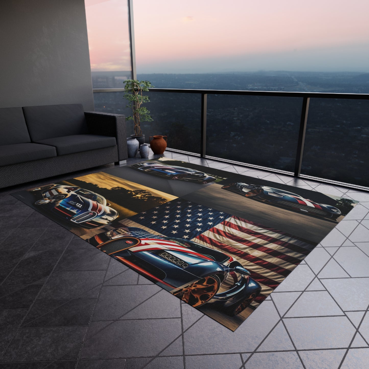 Outdoor Rug  Bugatti Flag American 5