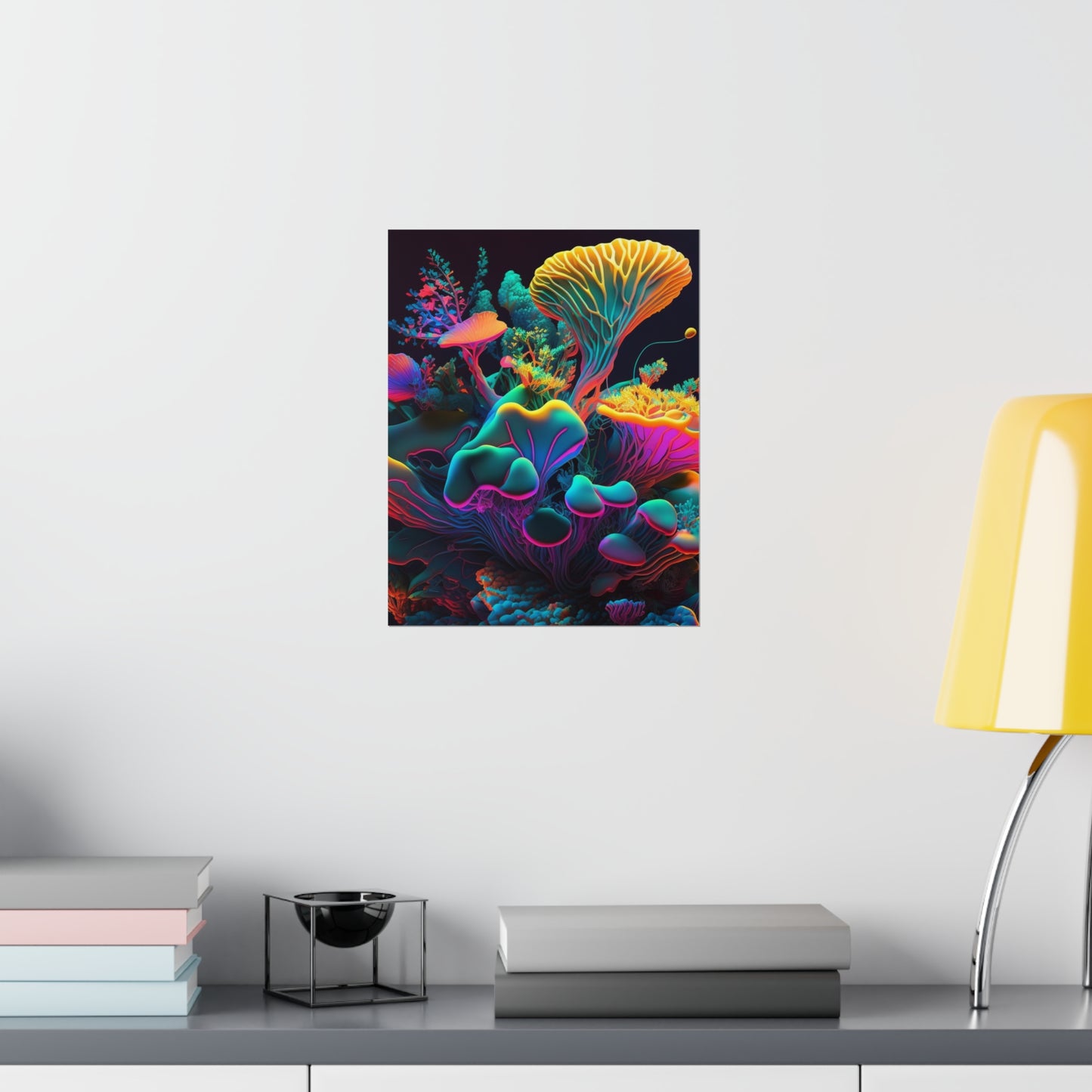 Premium Matte Vertical Posters Macro Coral Reef 1