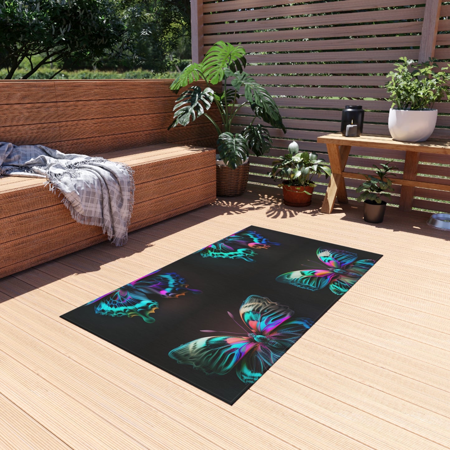 Outdoor Rug  Neon Butterfly Fusion 5