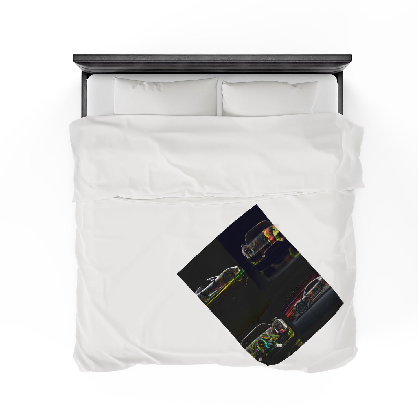 Velveteen Plush Blanket Porsche Line 5