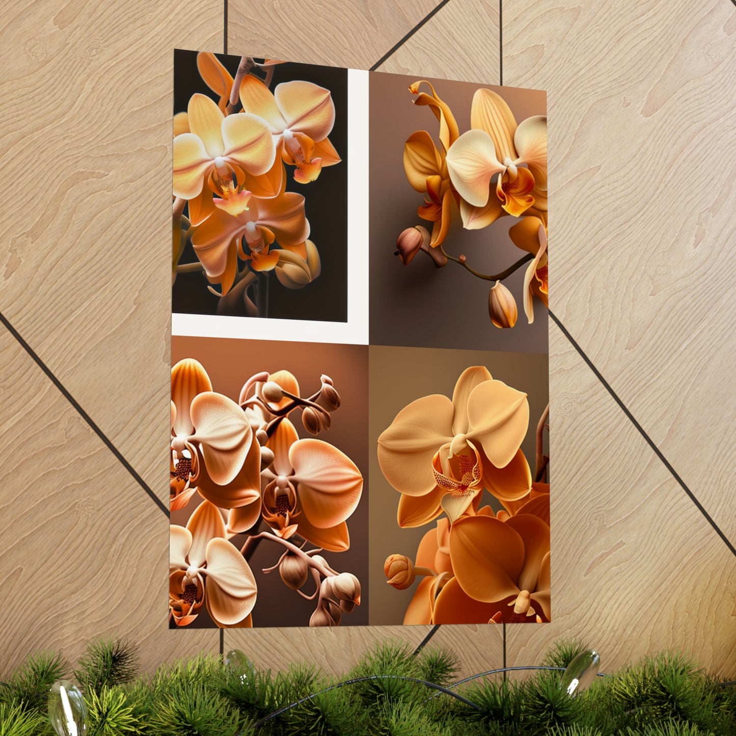 Premium Matte Vertical Posters orchid pedals 5